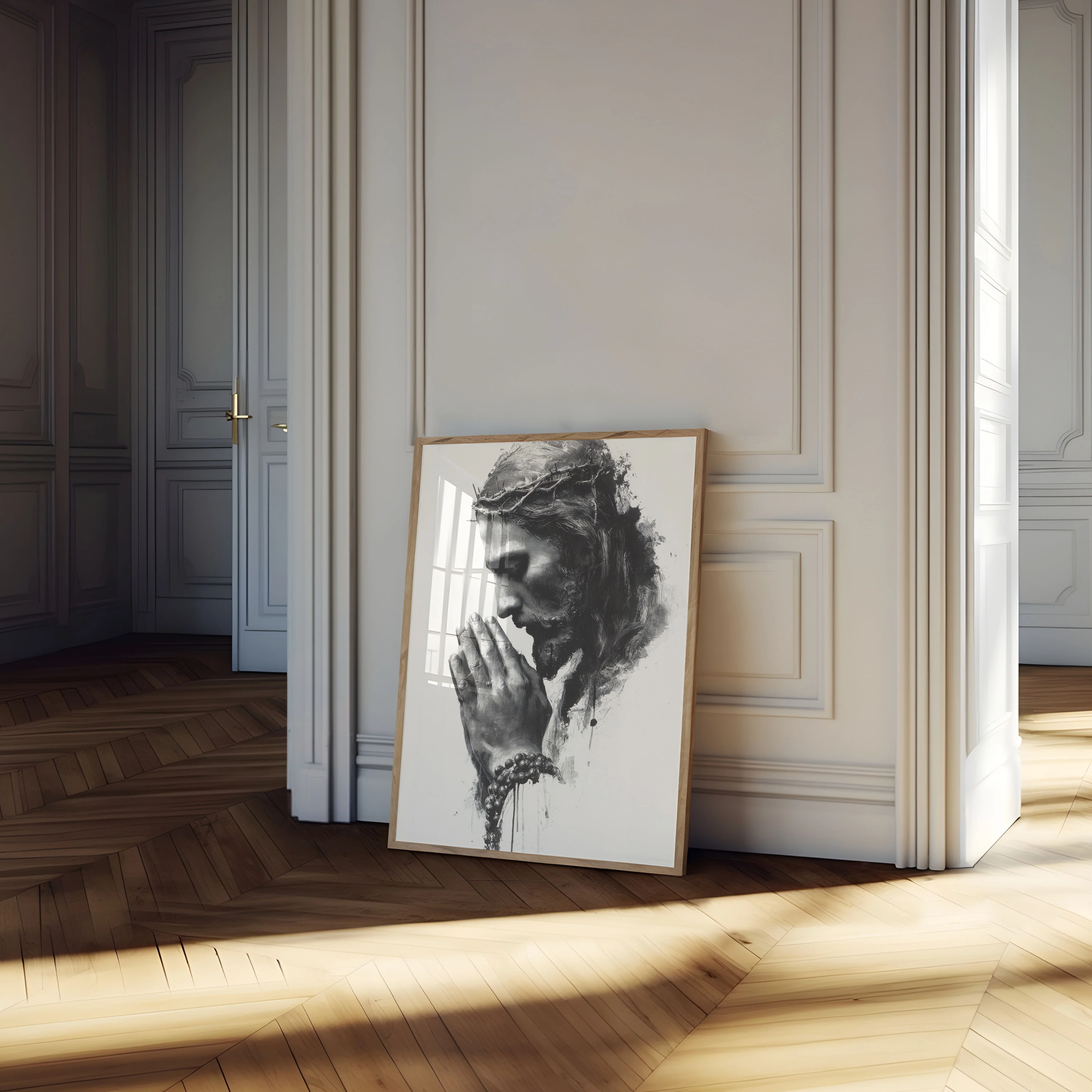 Divine Prayer Christian Art Poster - Image 4