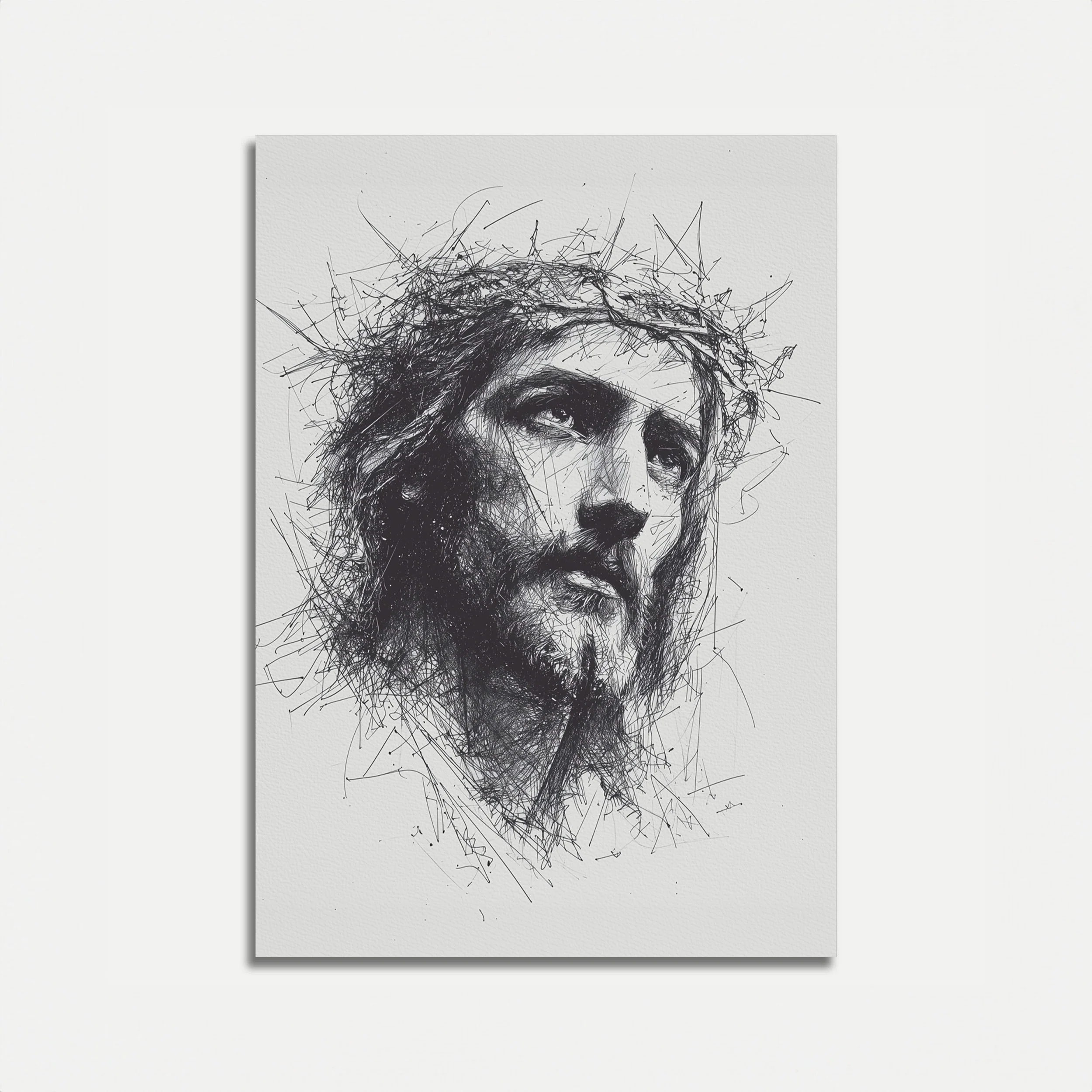 Divine Suffering Sketch Poster