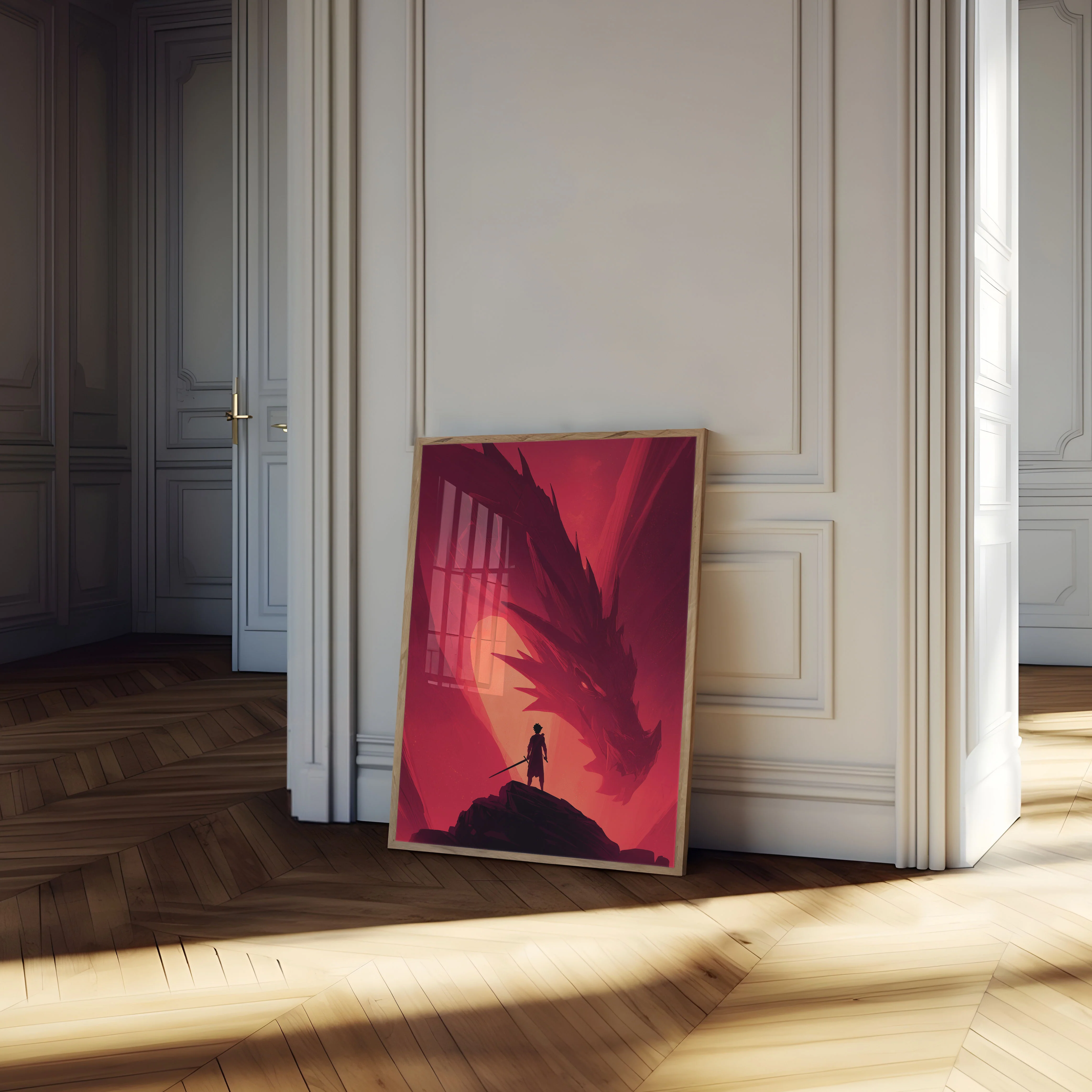 Dragon Confrontation Epic Poster - Image 4