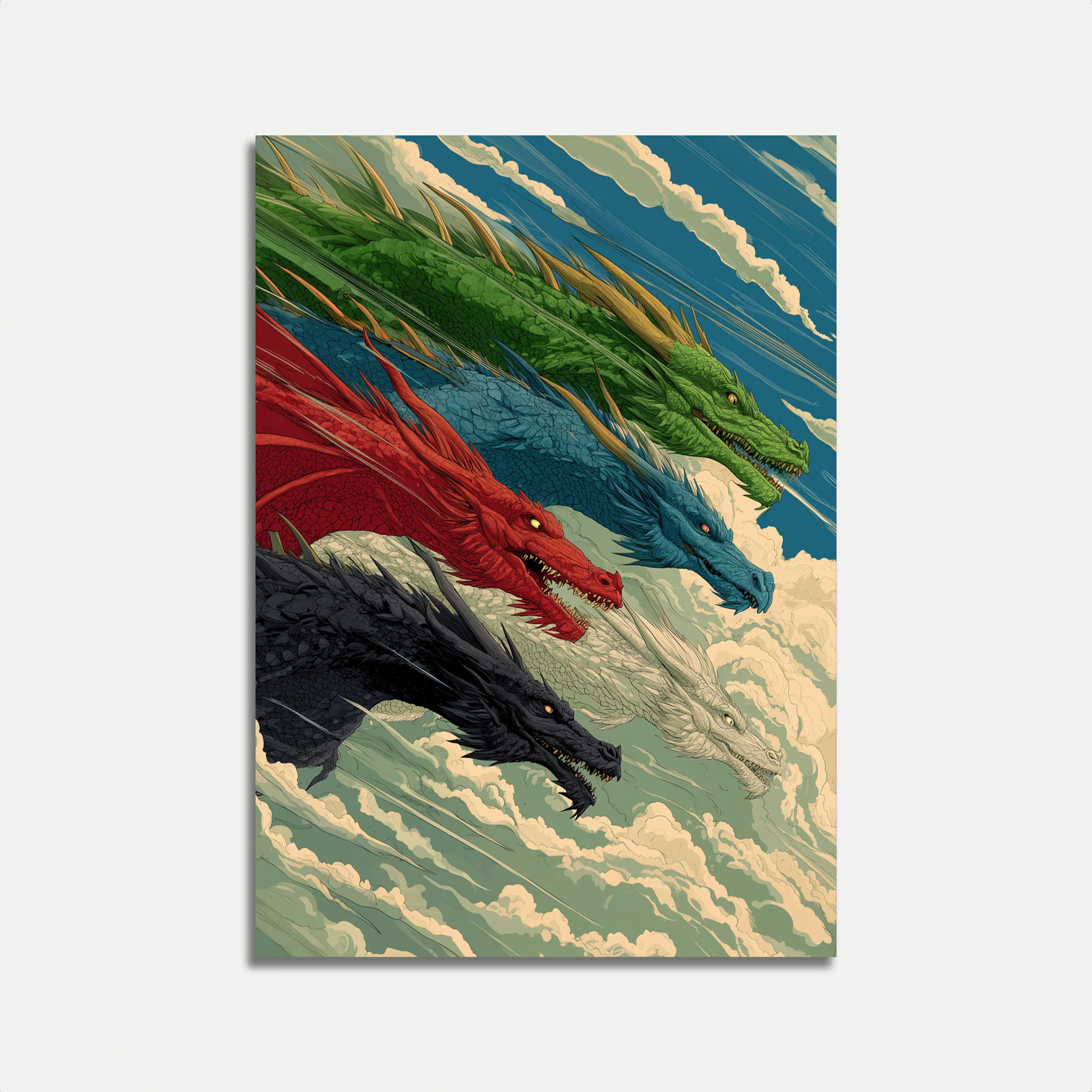 Dragon Flight Fantasy Poster