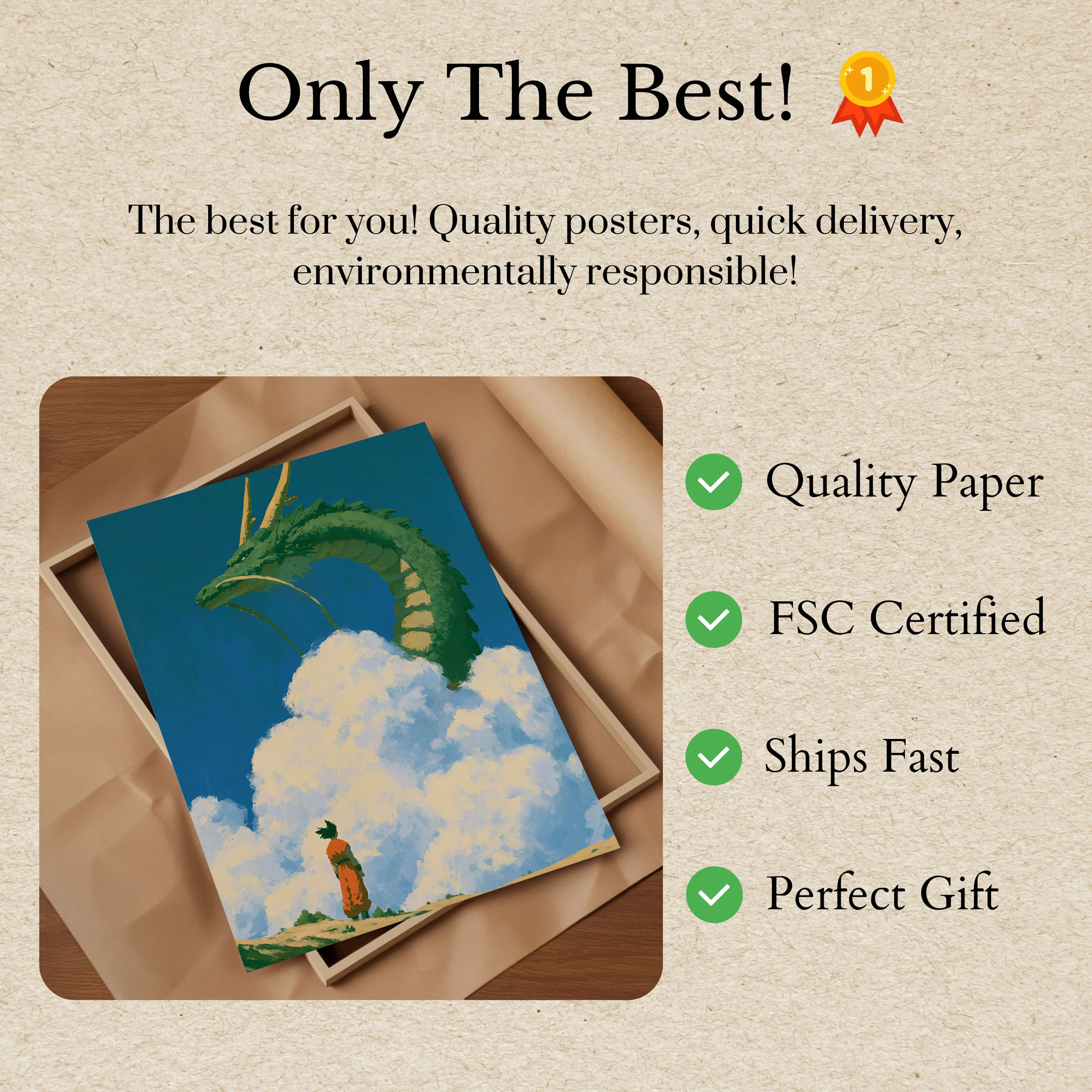 Dragon in the Clouds Poster - Image 3
