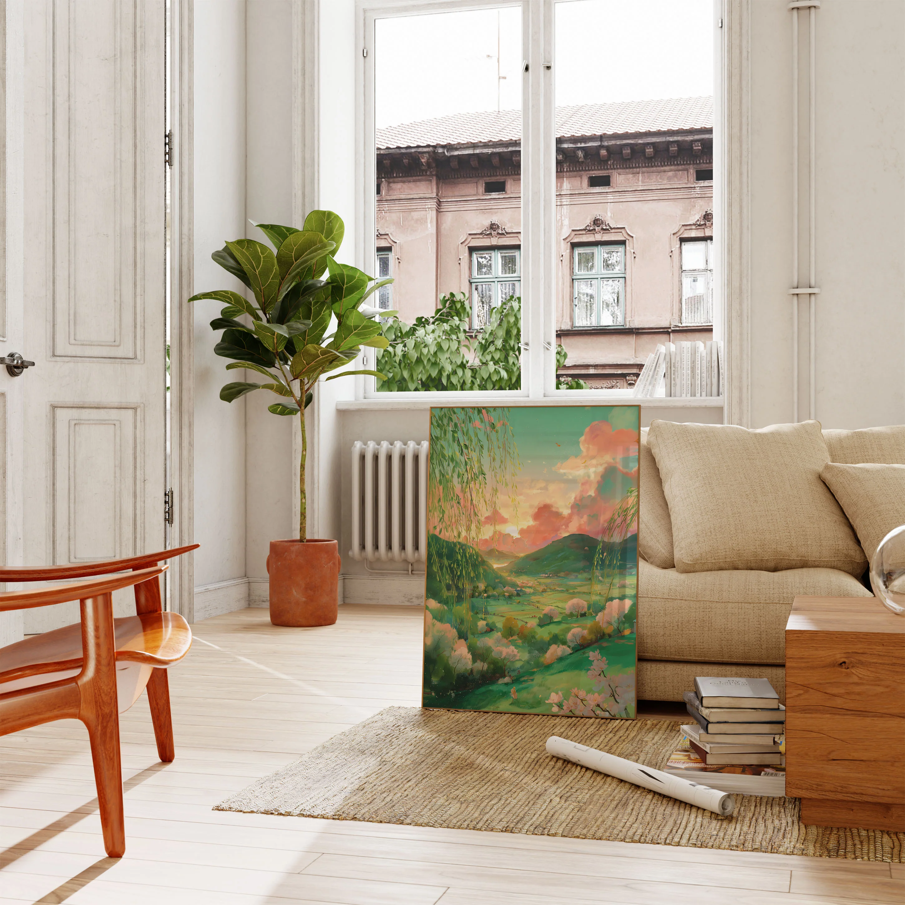 Dreamy Countryside Sunset Poster - Image 2