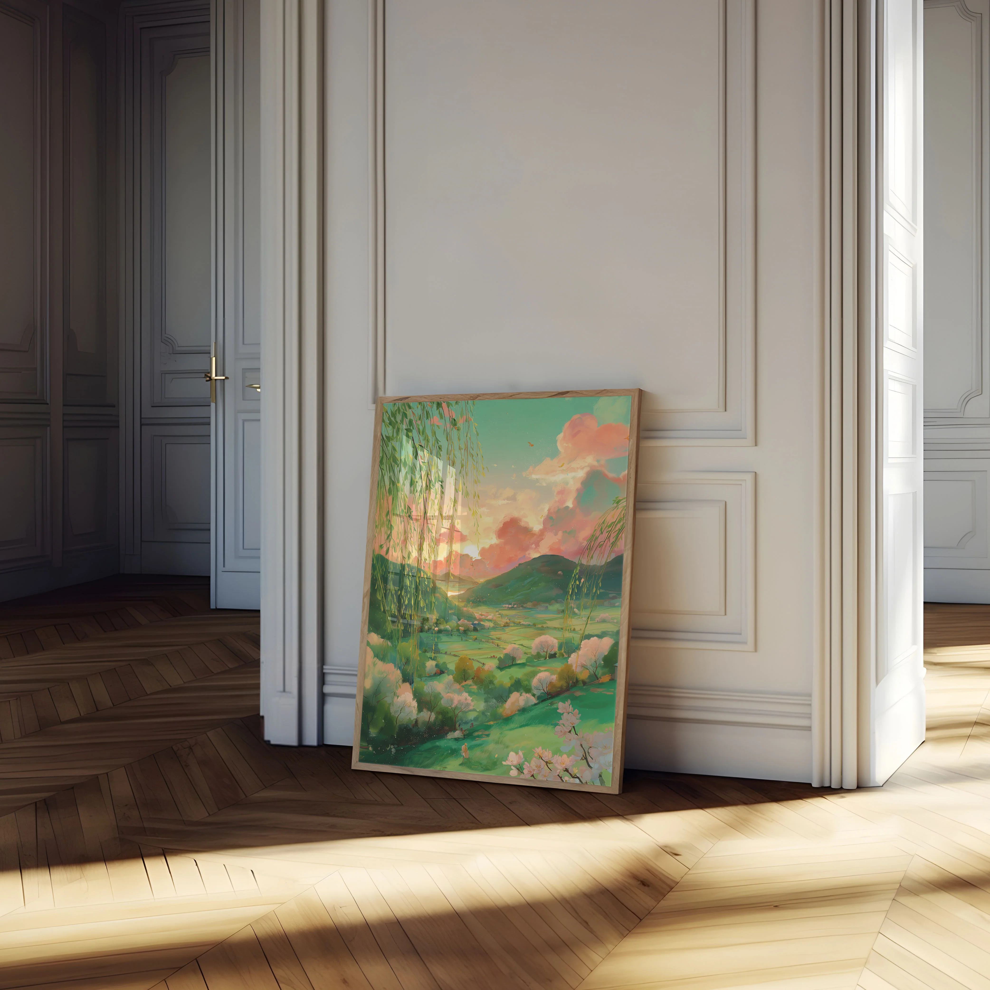 Dreamy Countryside Sunset Poster - Image 4
