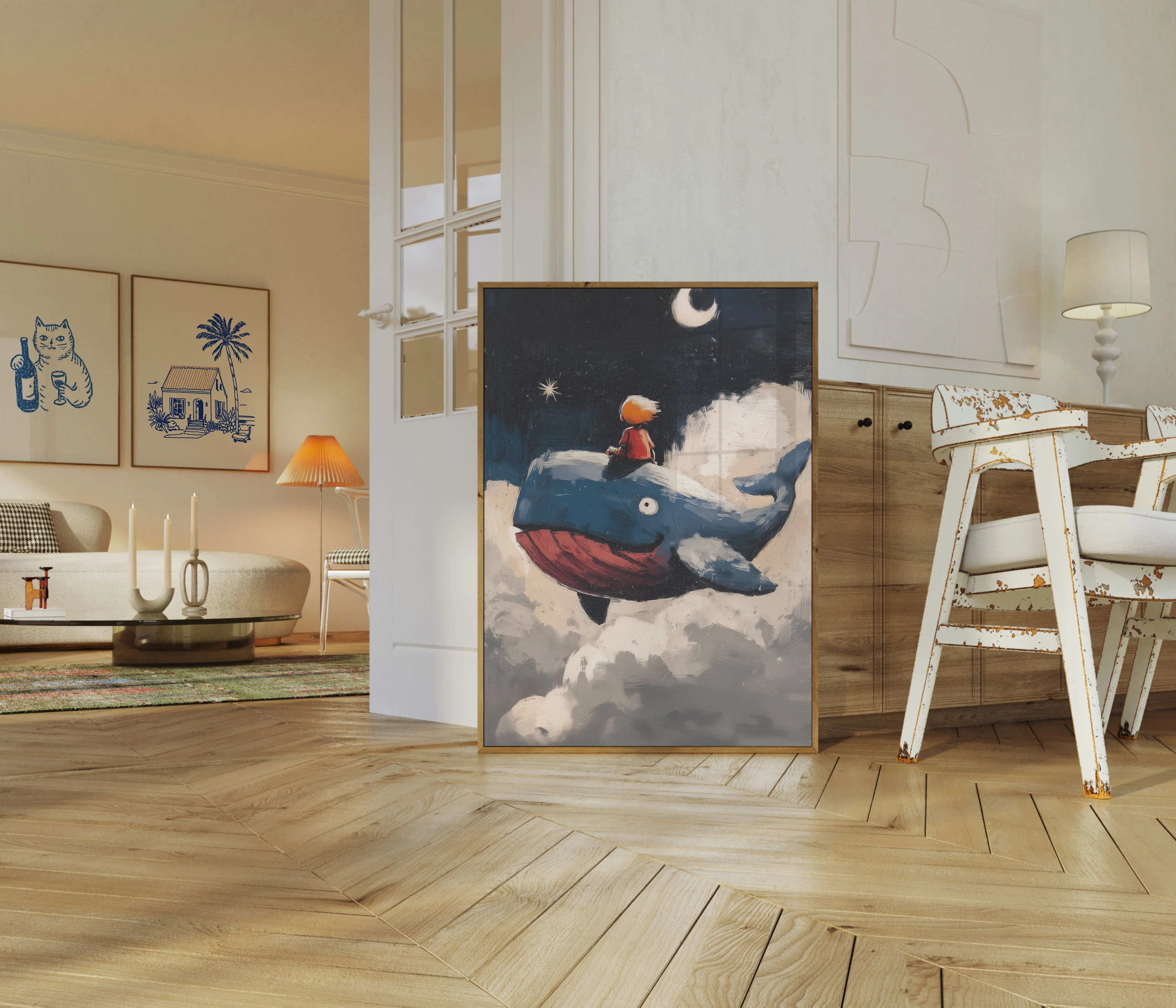 Dreamy Whale Adventure Poster - Image 5