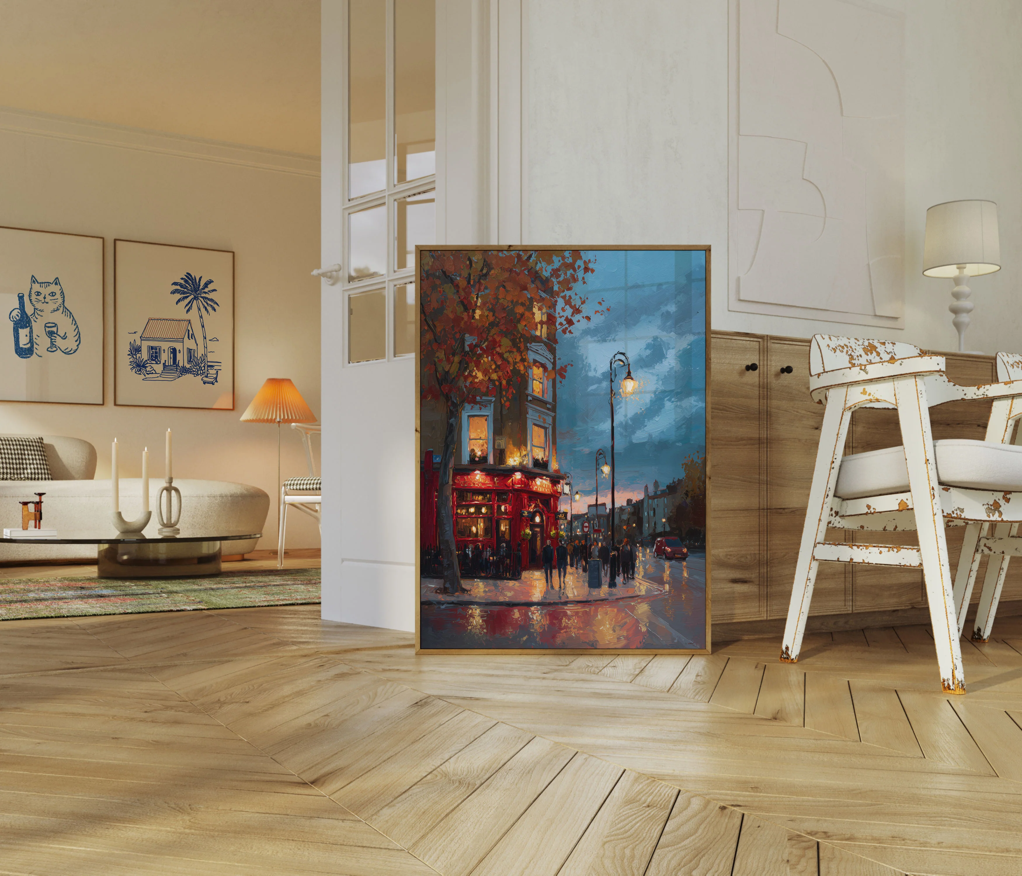 Dublin Evening Street Scene Poster - Image 5