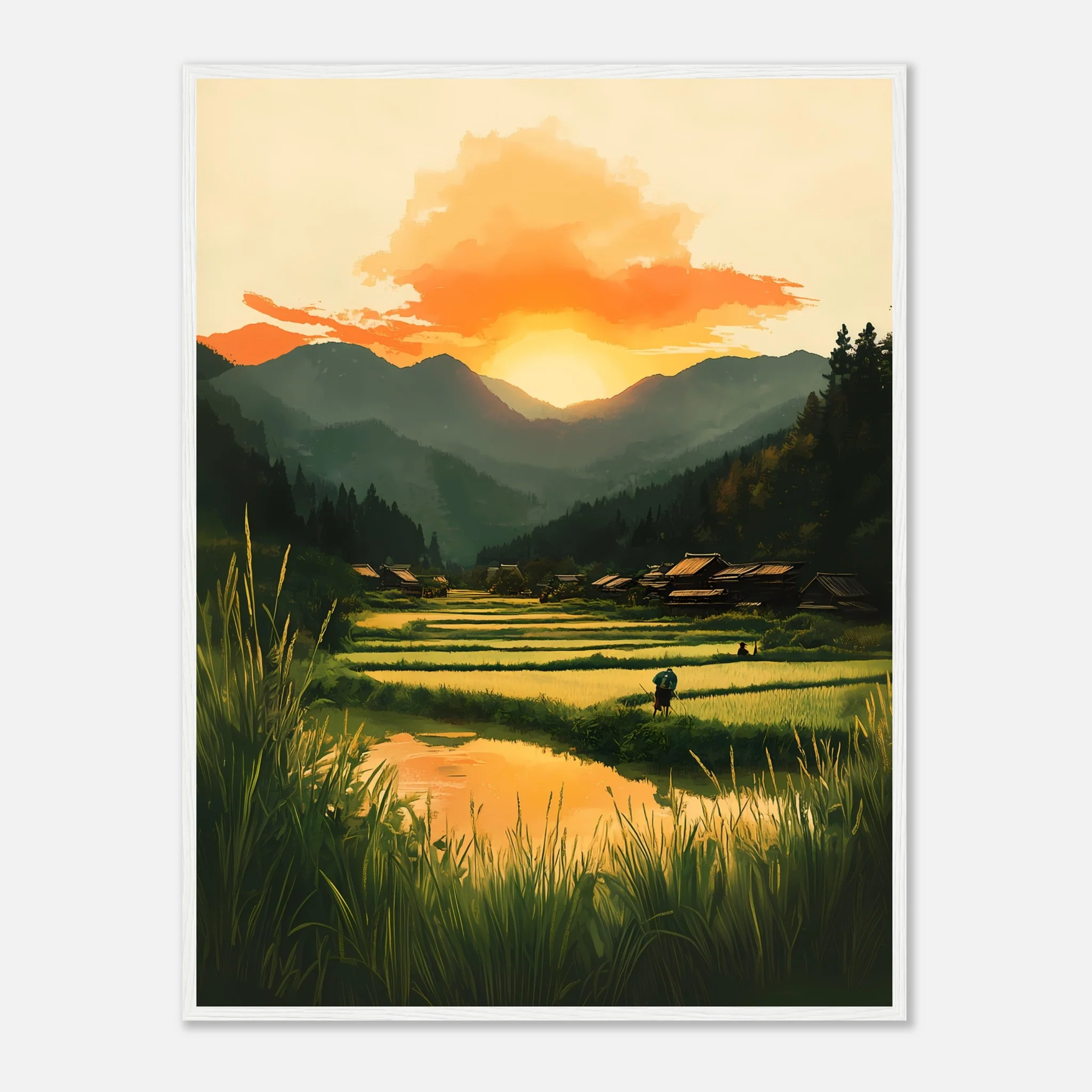 Dusk in Rural Japan – Poster - Image 12