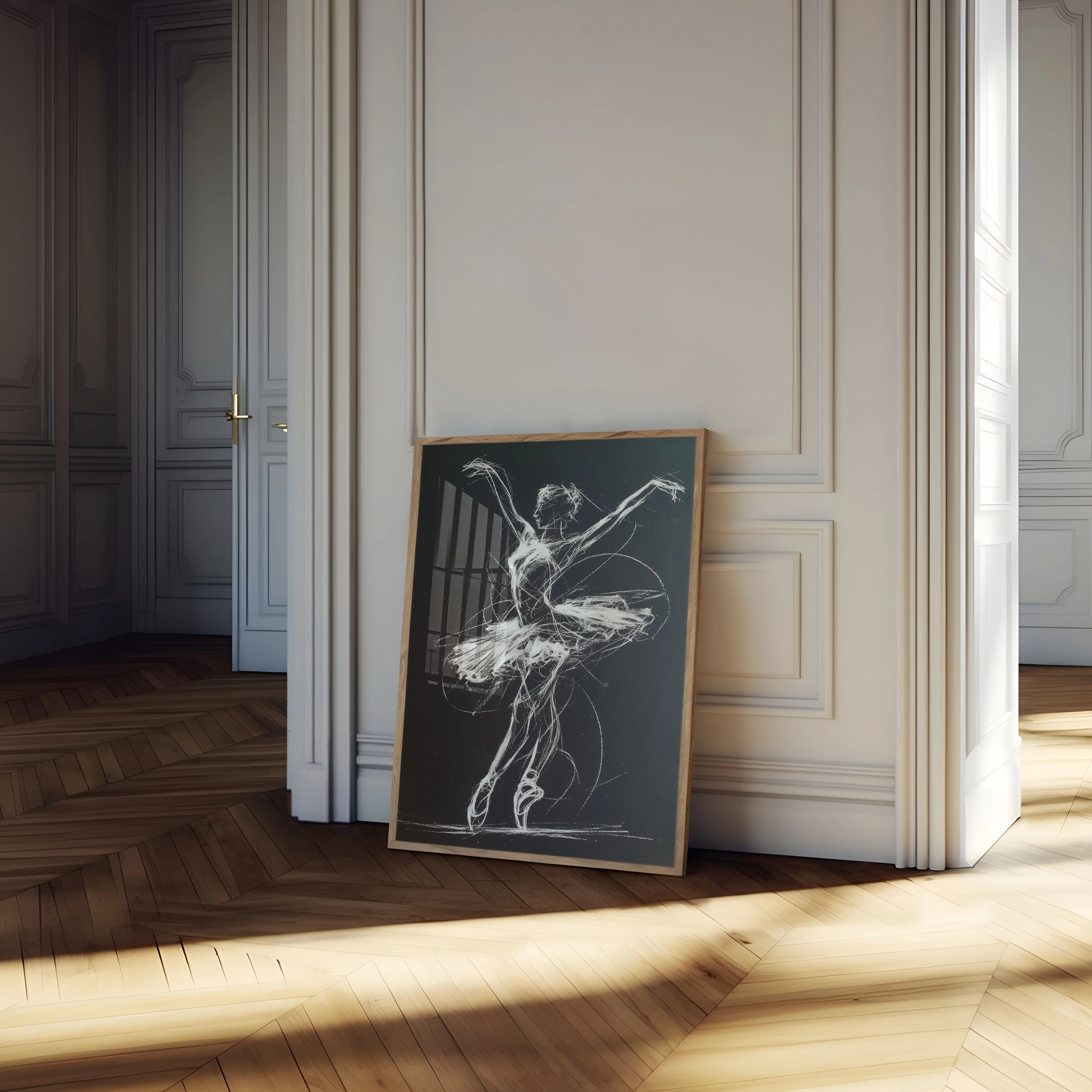 Dynamic Ballet Sketch Poster - Image 4