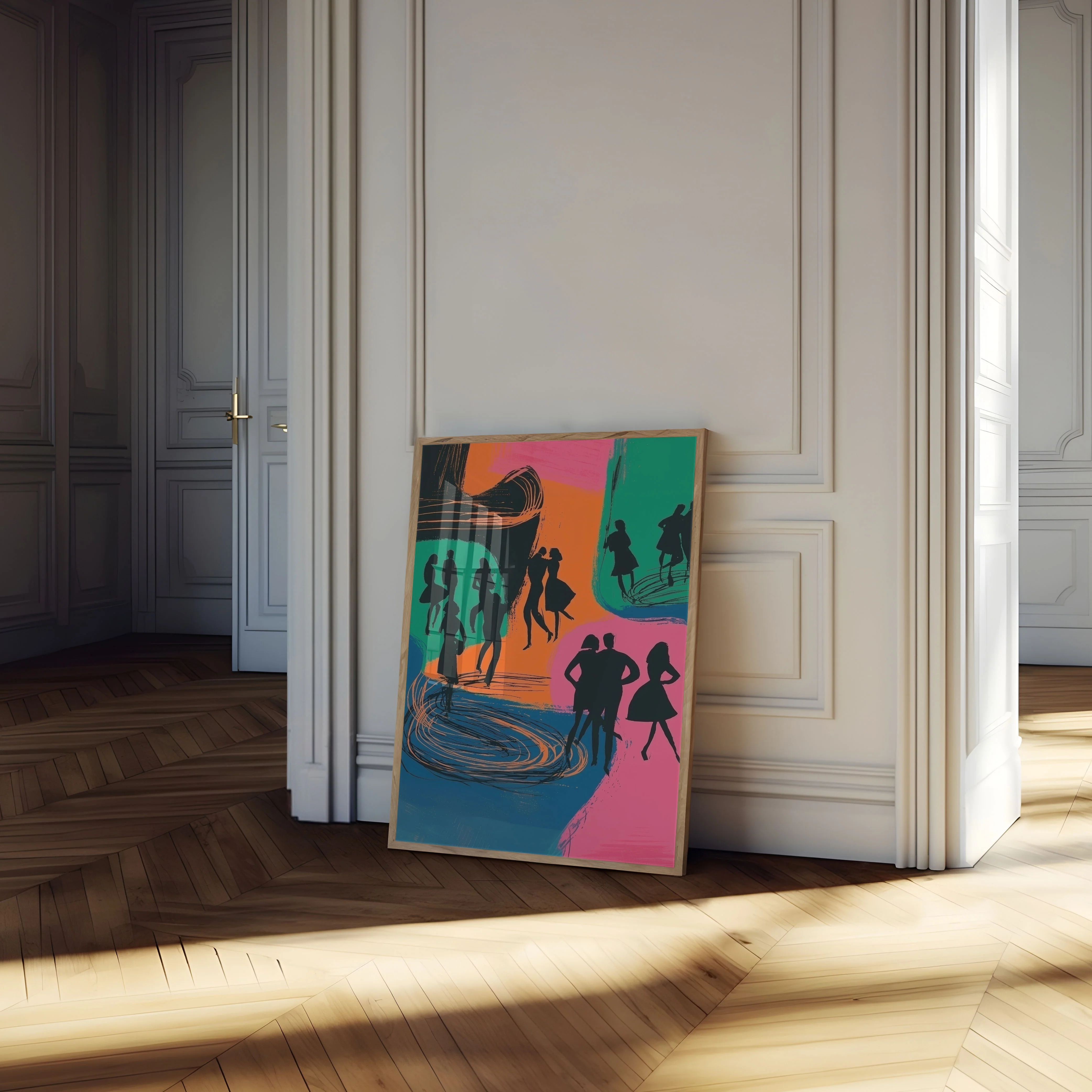Dynamic Dance Silhouettes Poster - Image 4