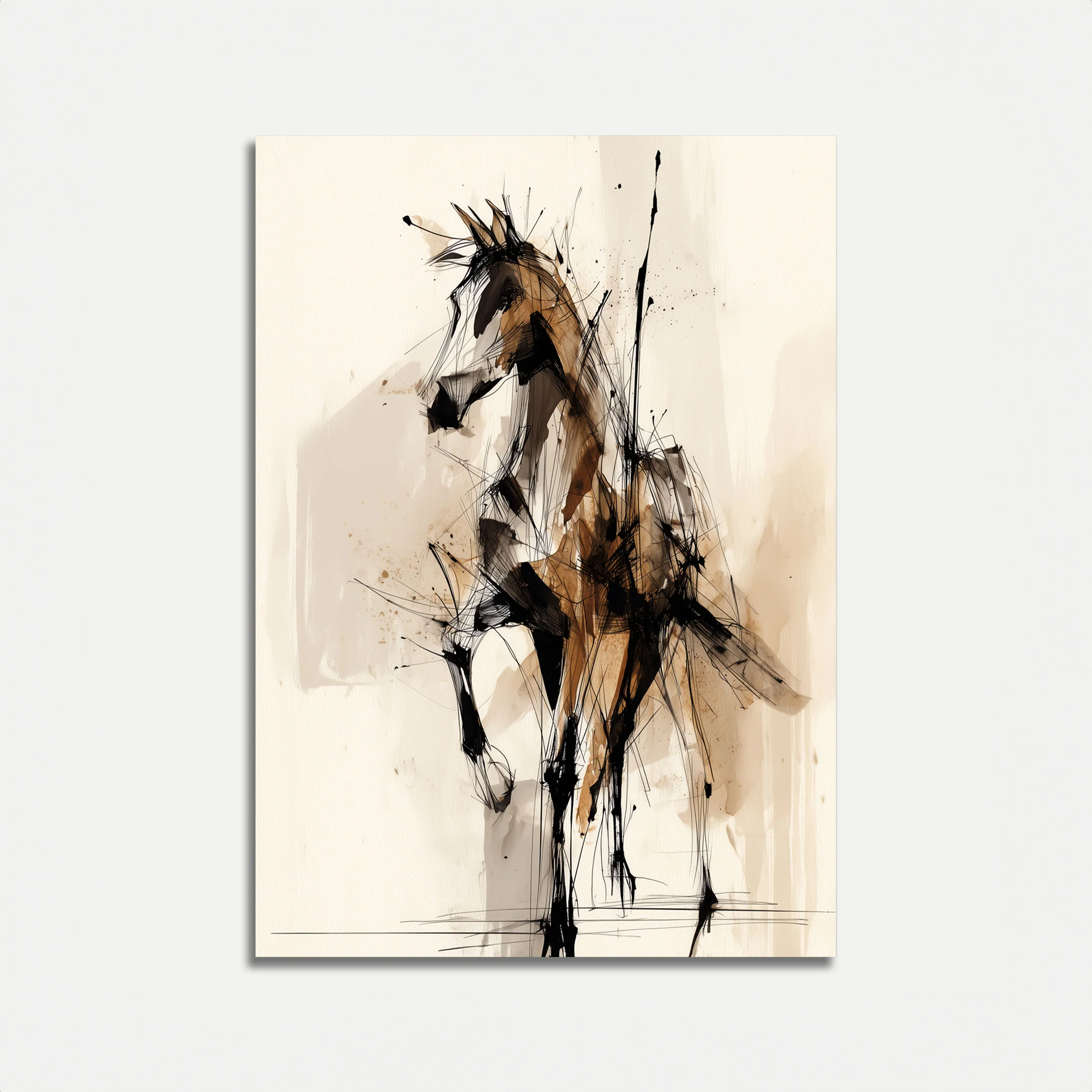 Dynamic Horse Motion Poster