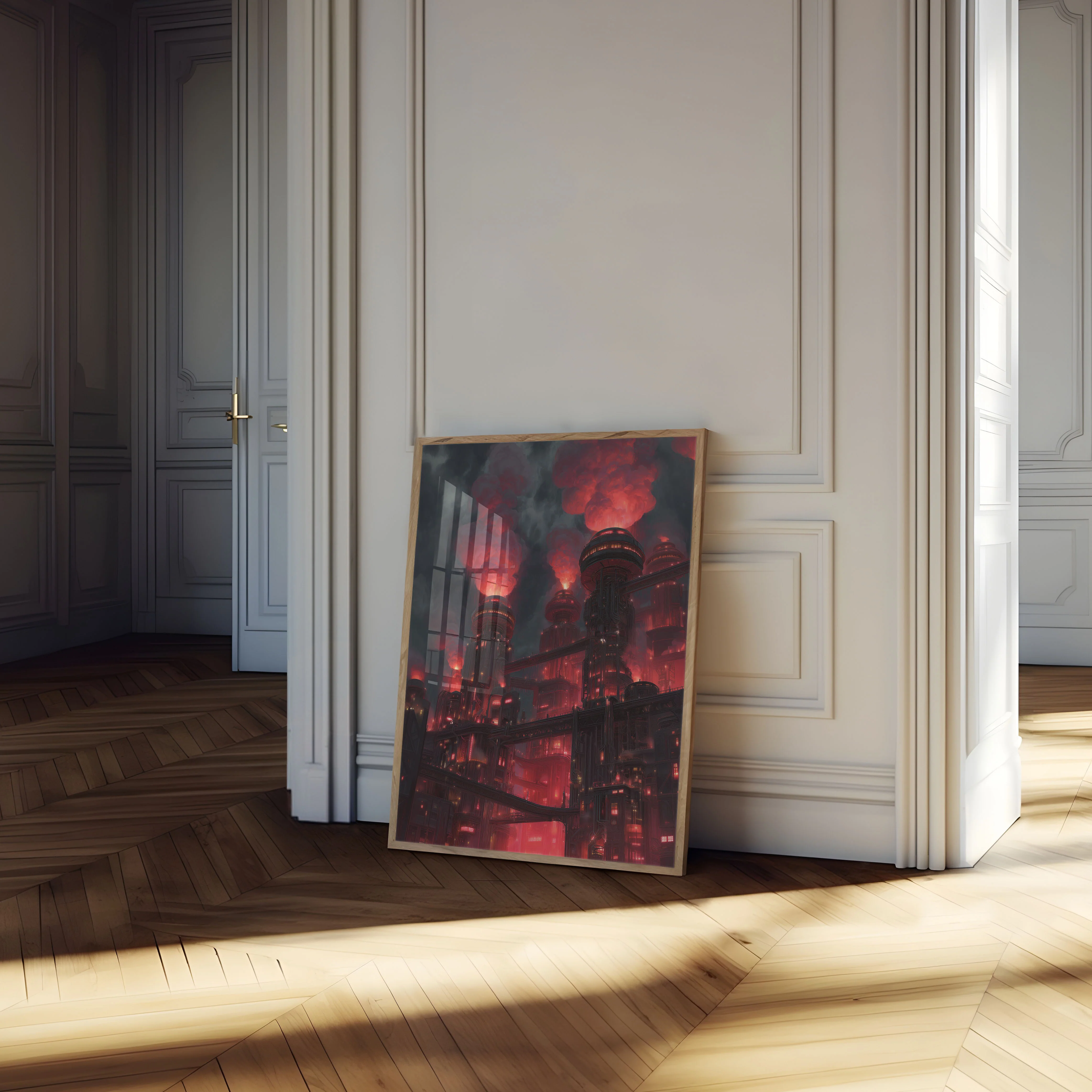 Dystopian Industrial Factory Poster - Image 4