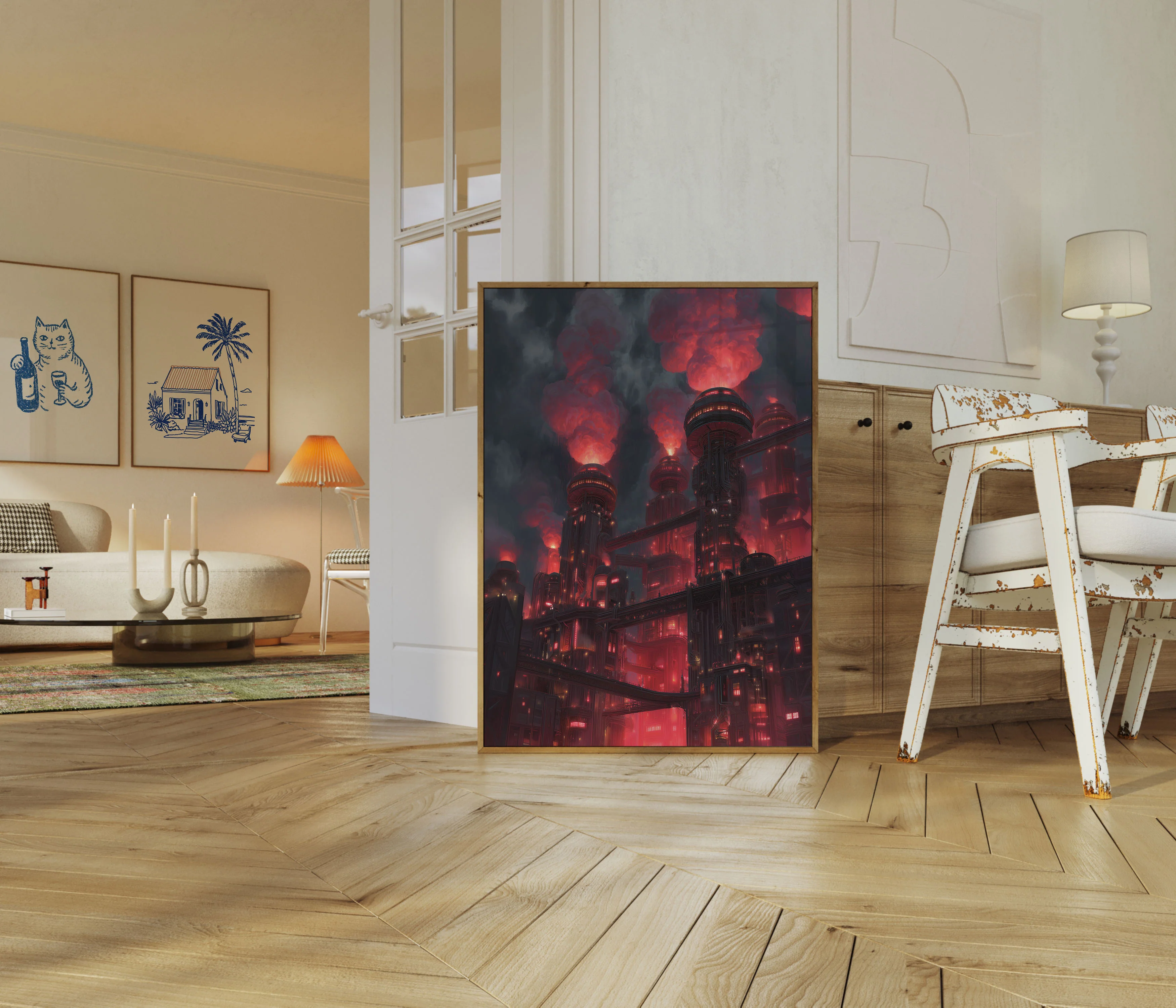 Dystopian Industrial Factory Poster - Image 5