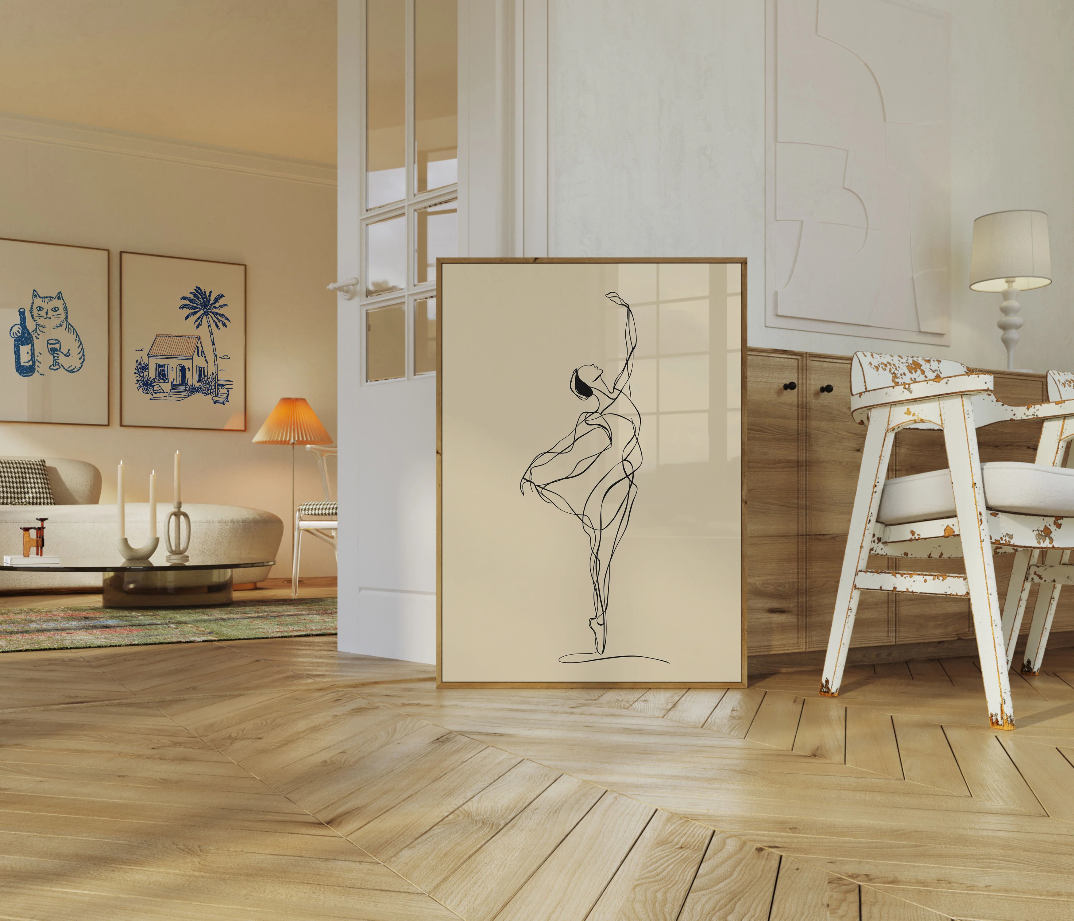 Elegant Ballerina in Motion Poster - Image 5