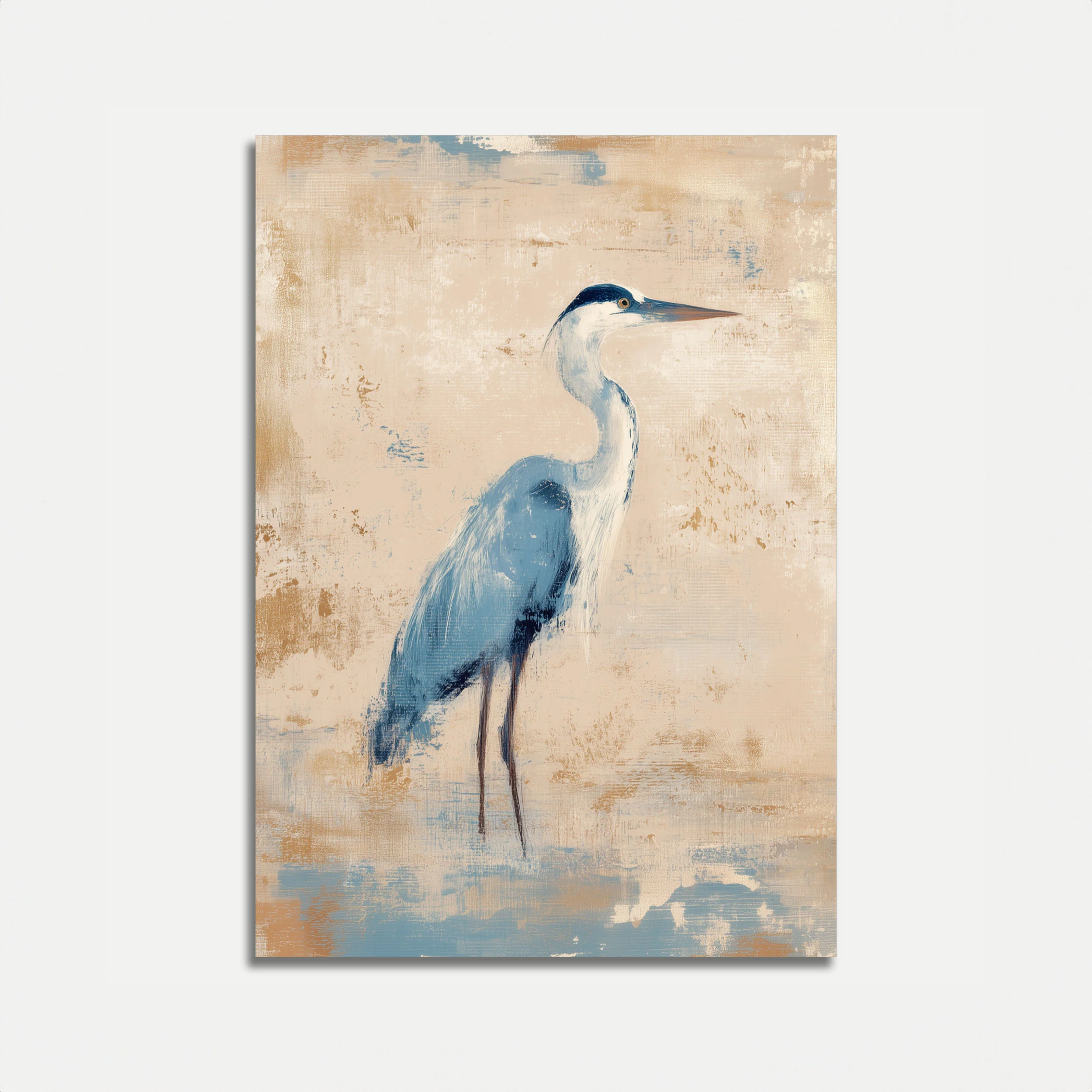 Elegant Blue Heron Poster