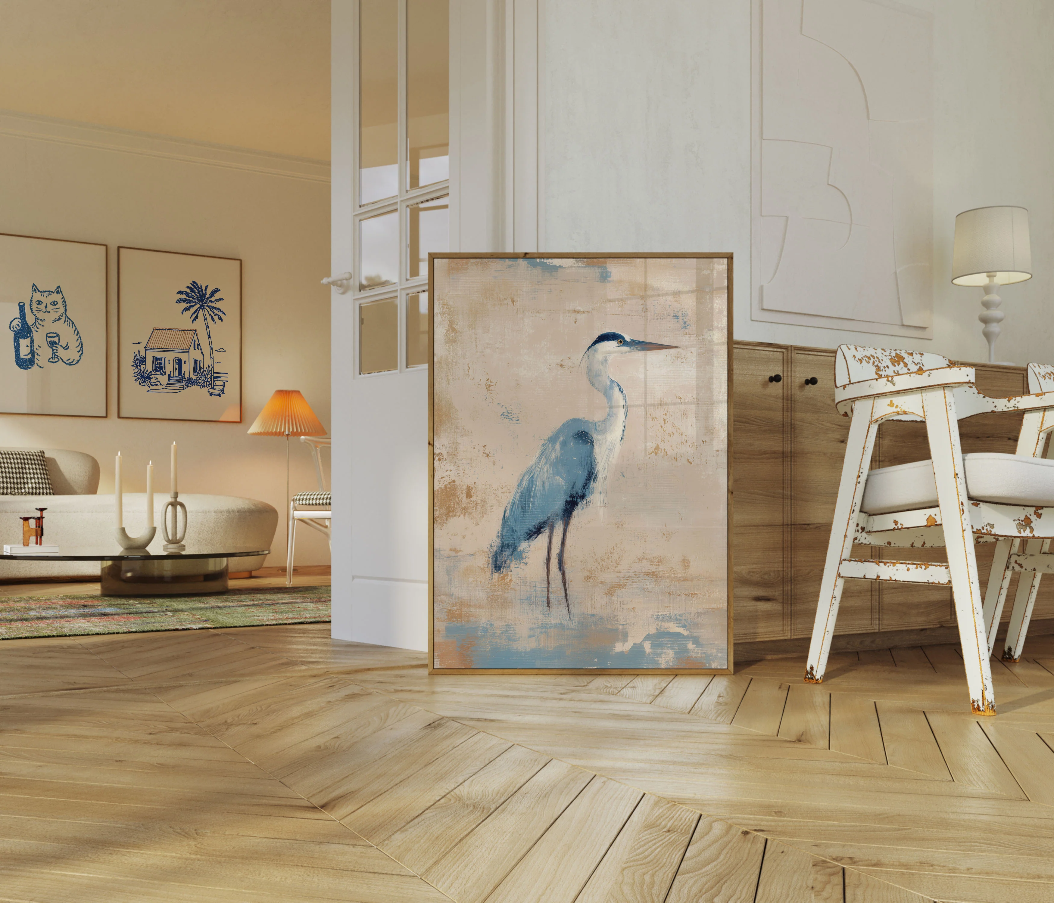 Elegant Blue Heron Poster - Image 5