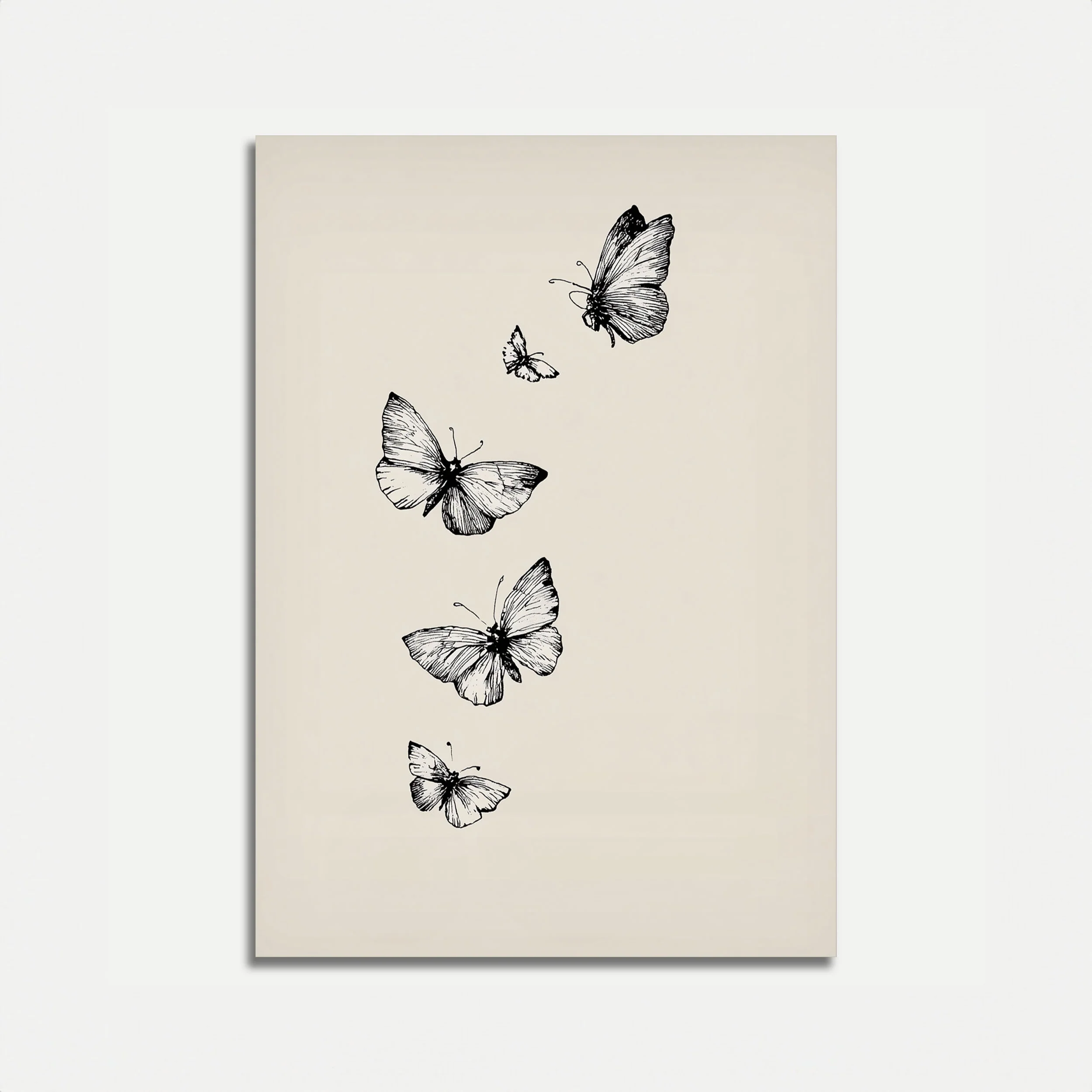 Elegant Butterfly Flight Poster
