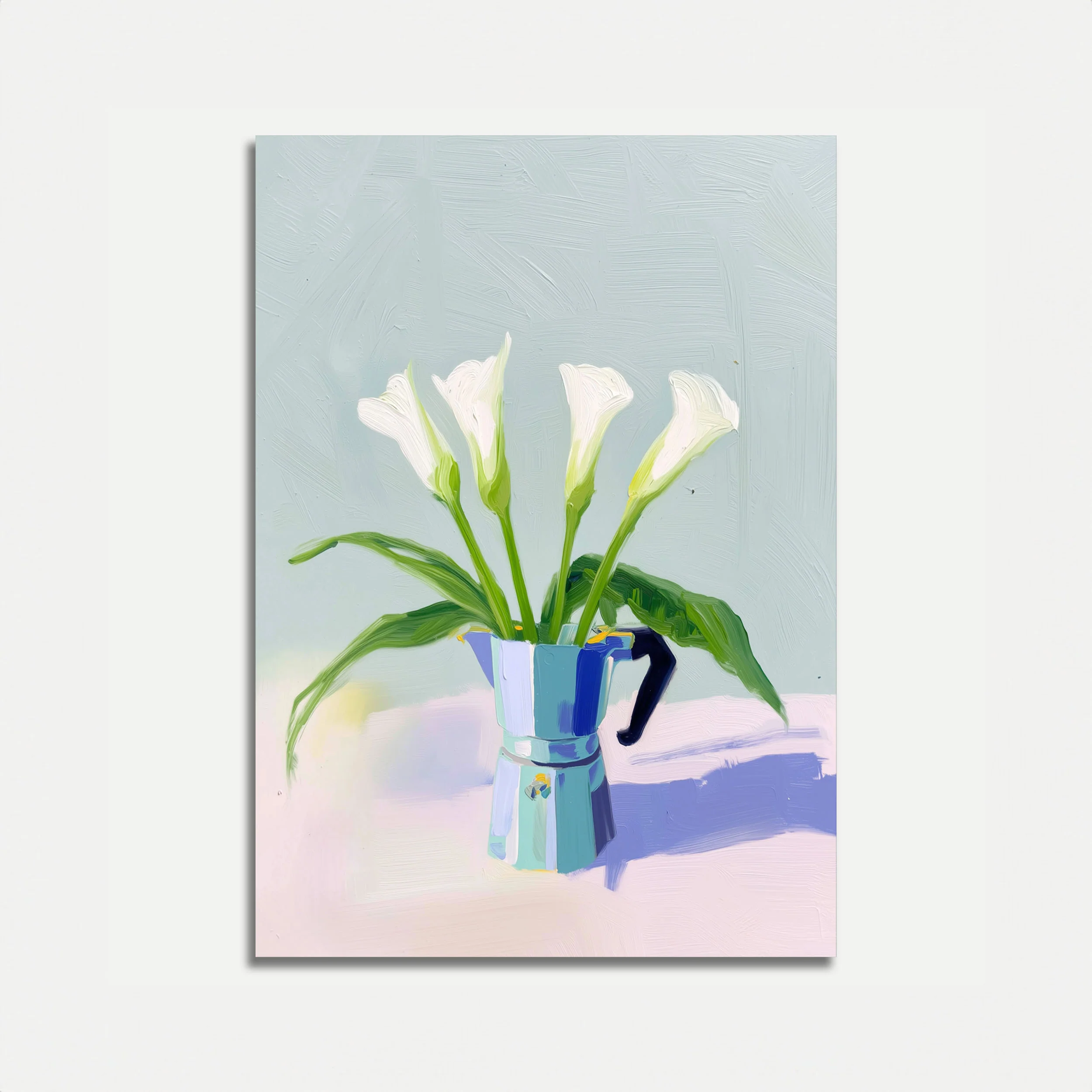 Elegant Calla Lilies in Pastel Poster
