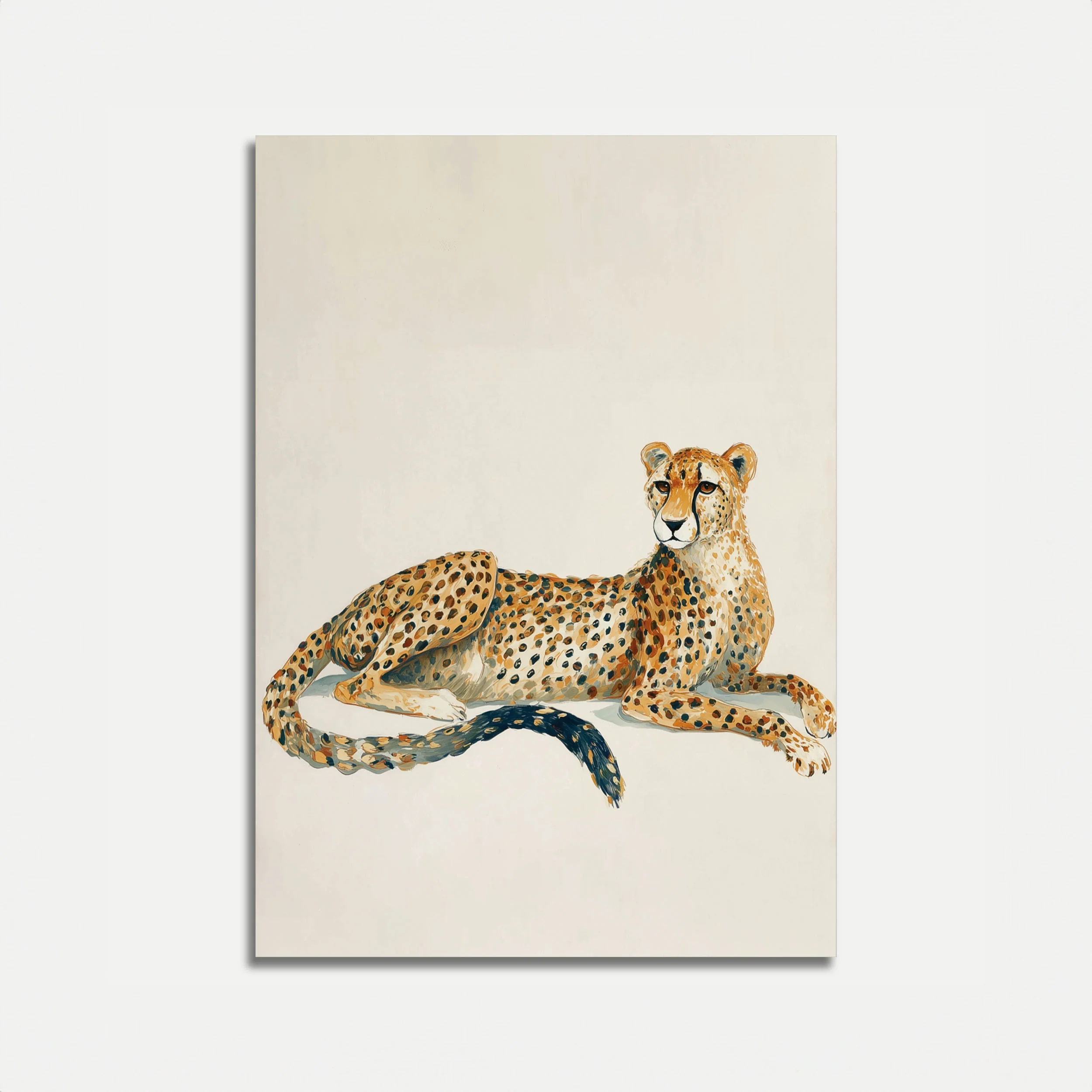 Elegant Cheetah Wildlife Poster