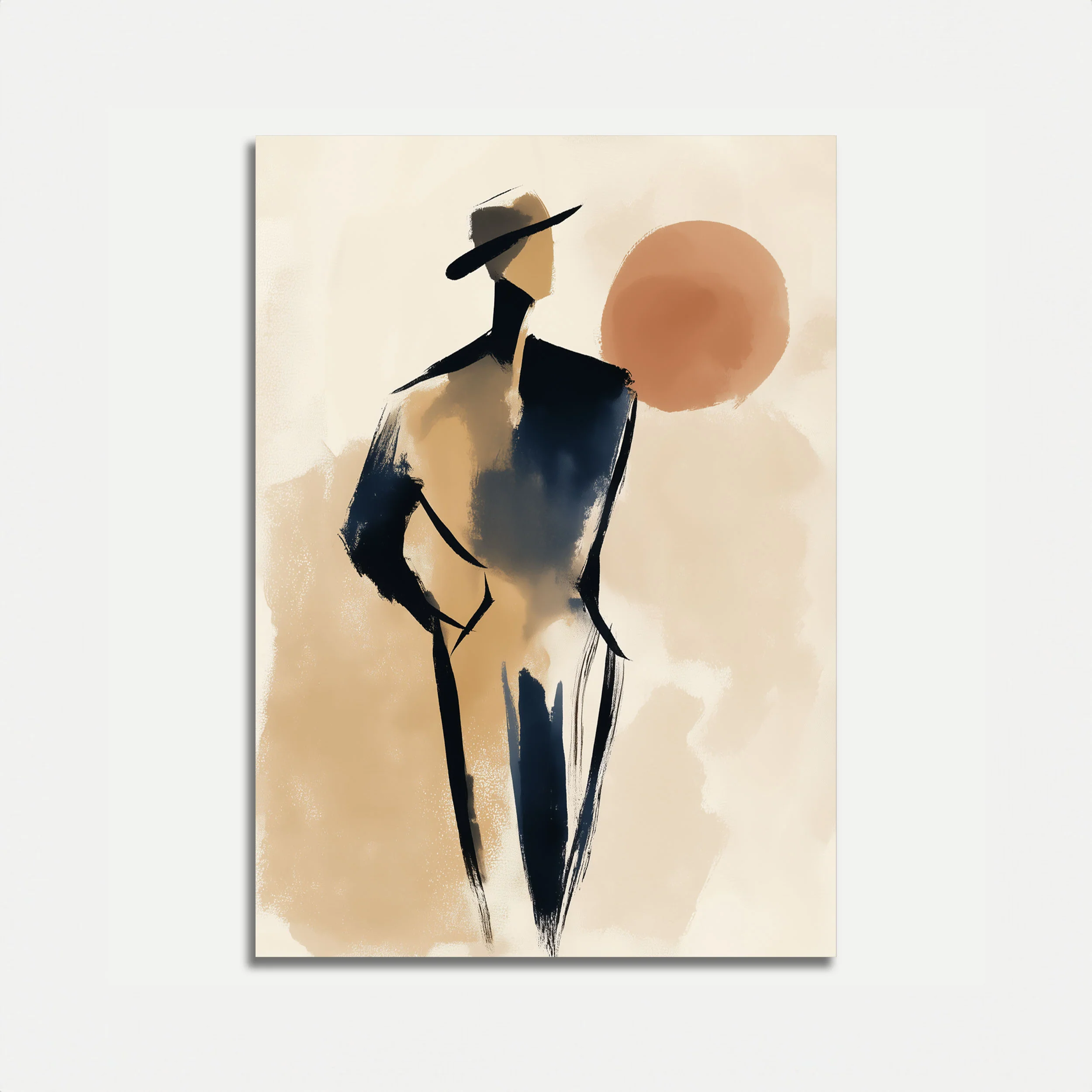 Elegant Cowboy Fashion Poster