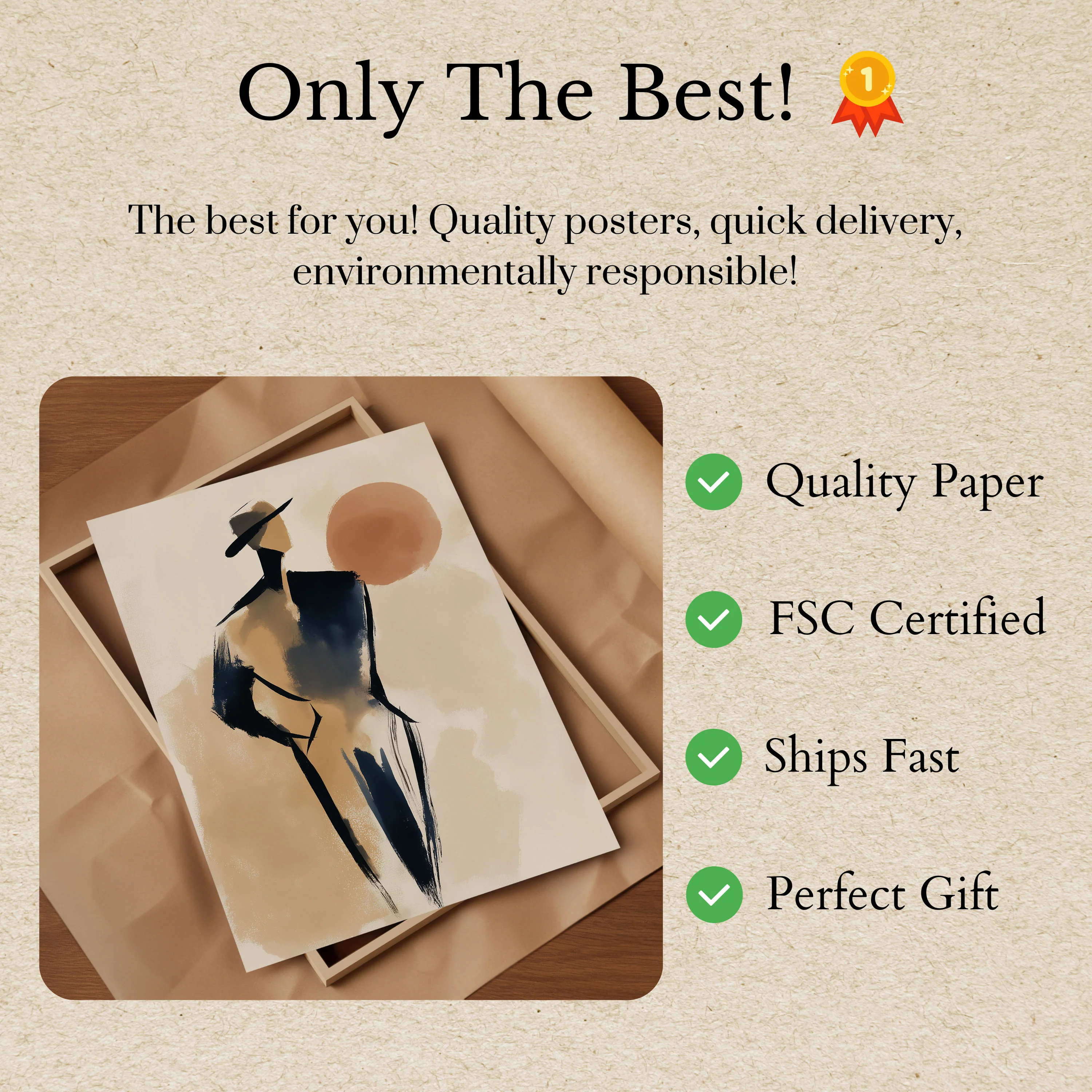 Elegant Cowboy Fashion Poster - Image 3
