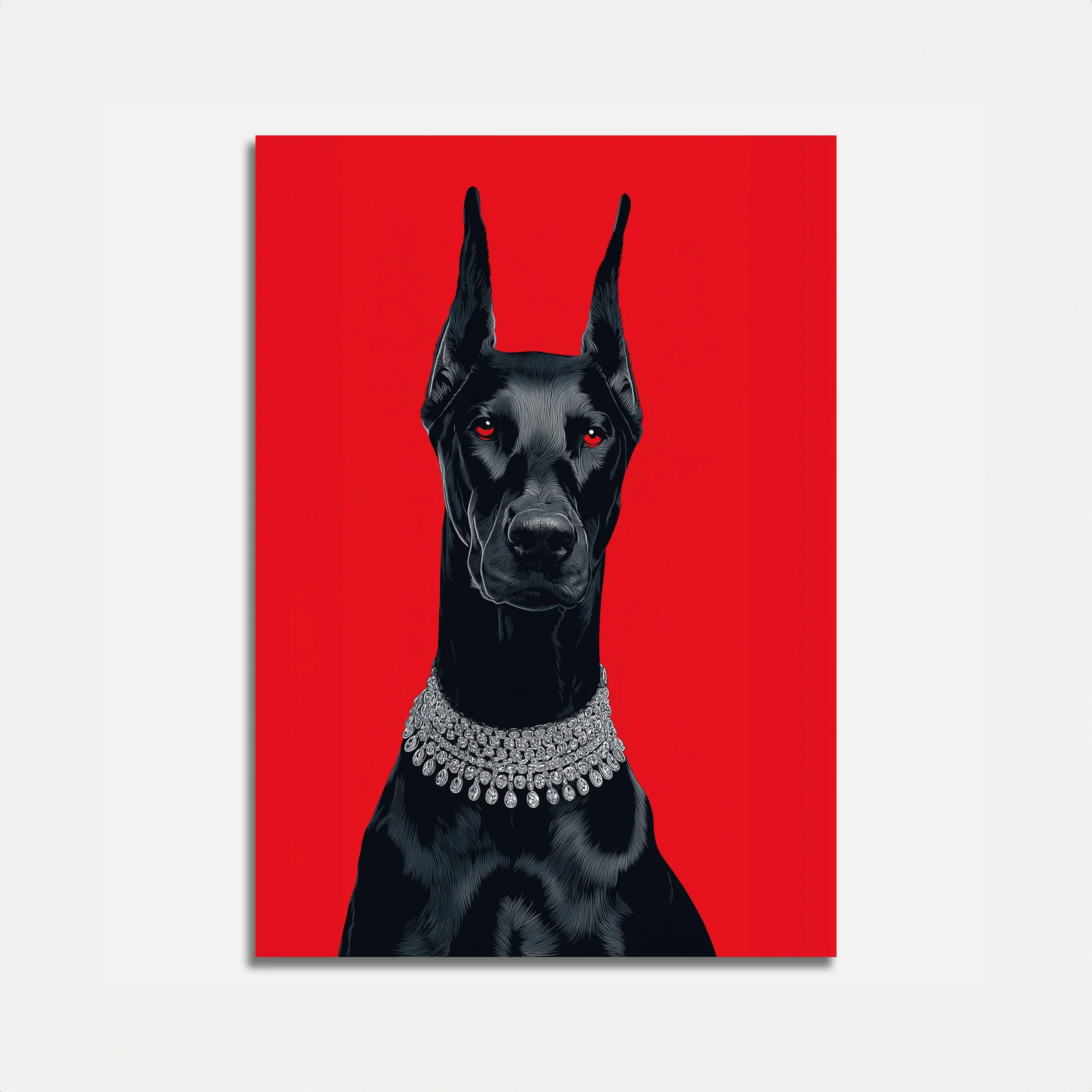 Elegant Doberman Gem Poster