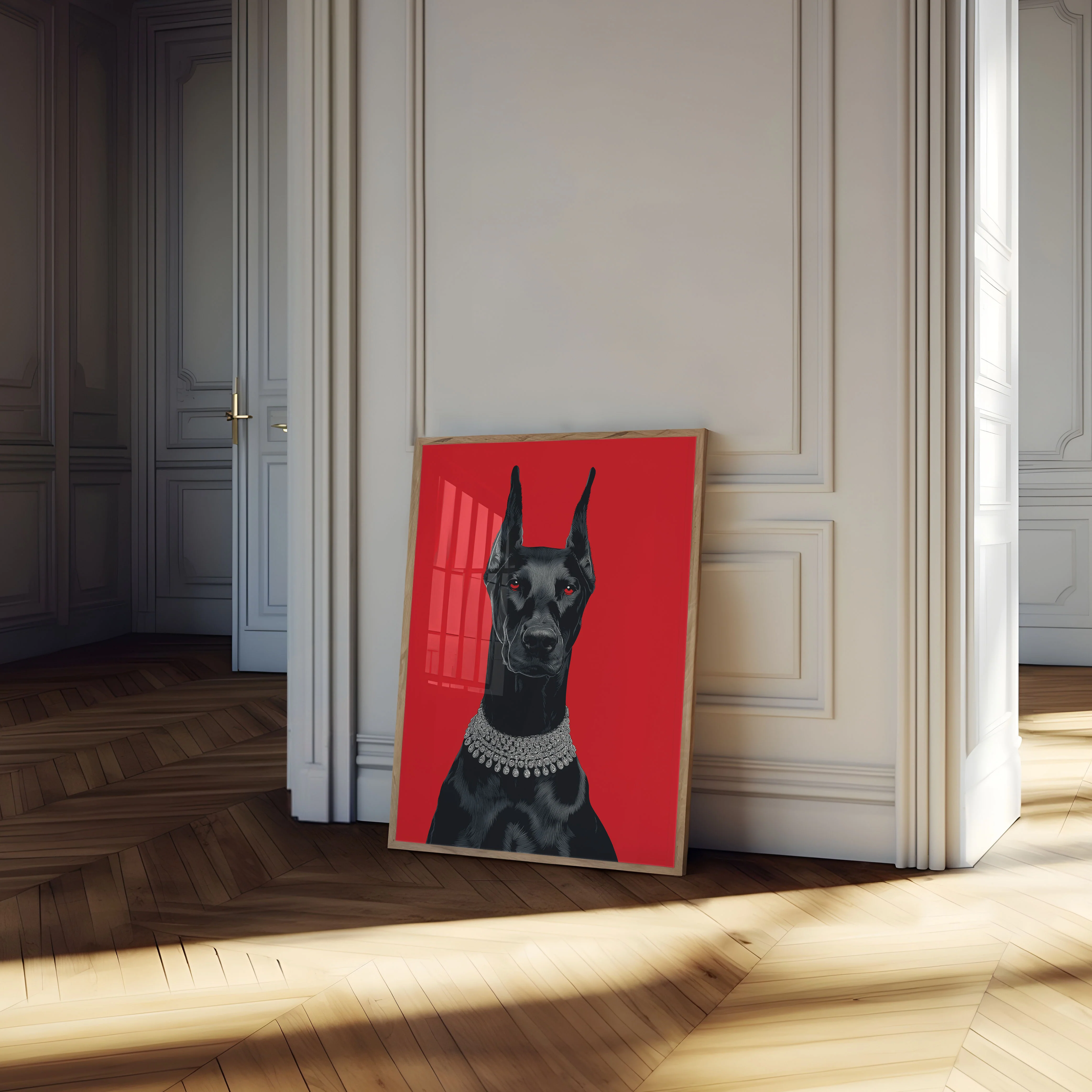 Elegant Doberman Gem Poster - Image 4