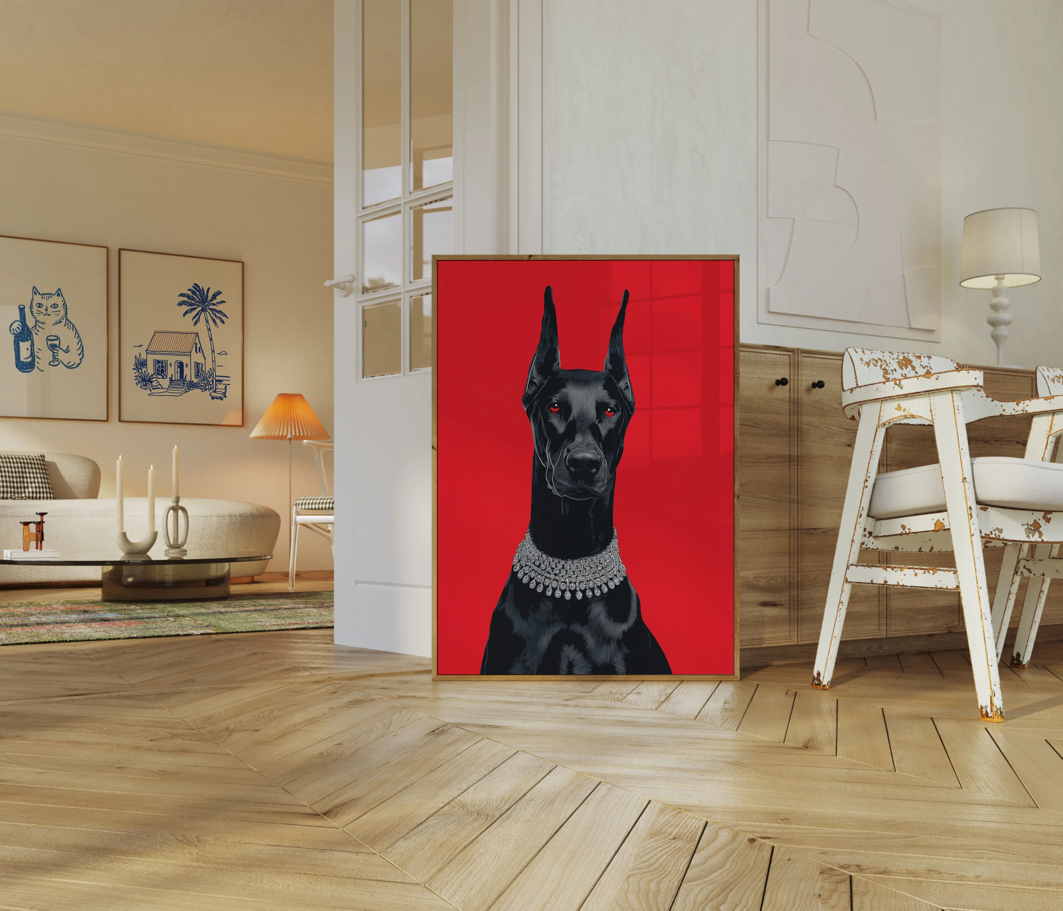 Elegant Doberman Gem Poster - Image 5