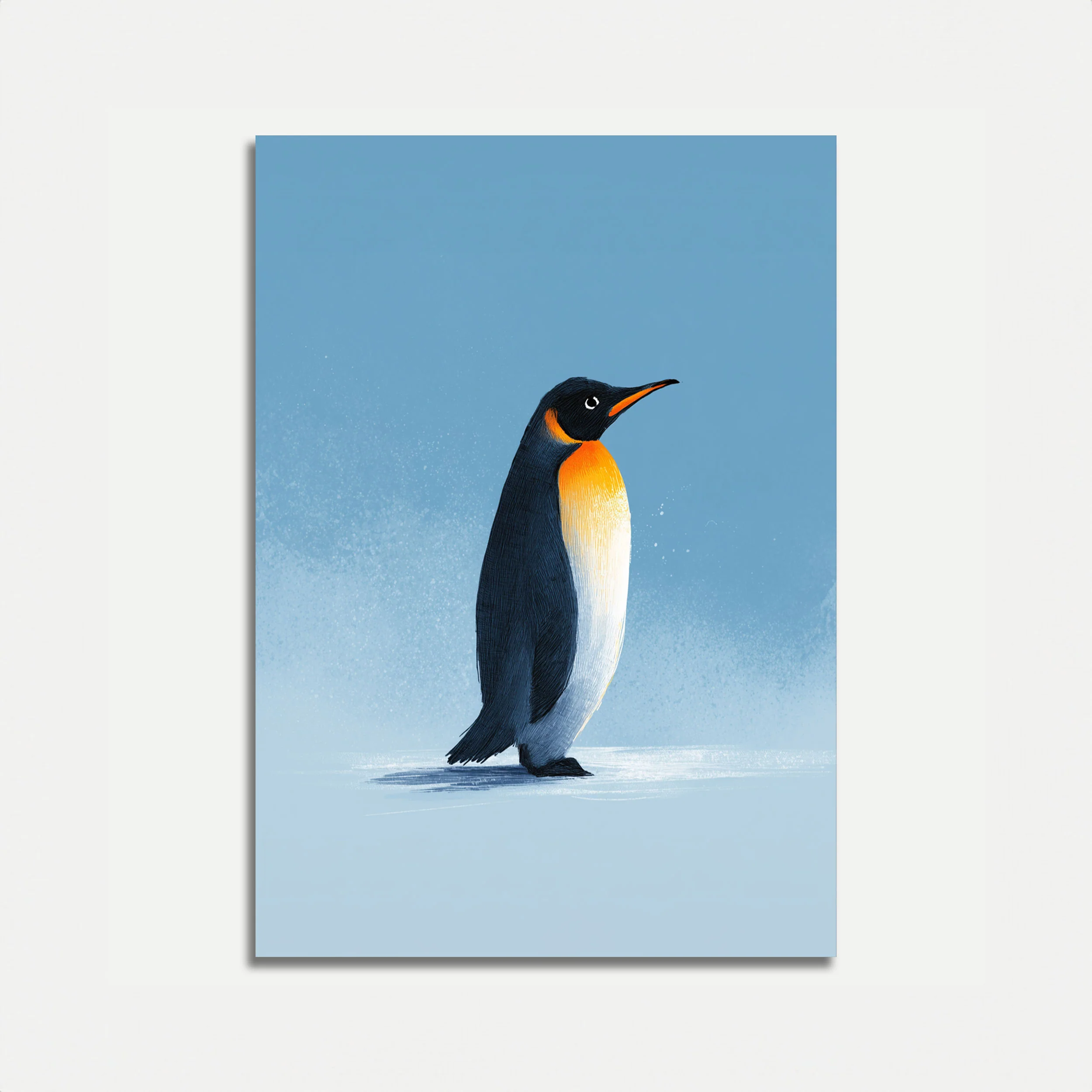 Elegant Emperor Penguin Poster