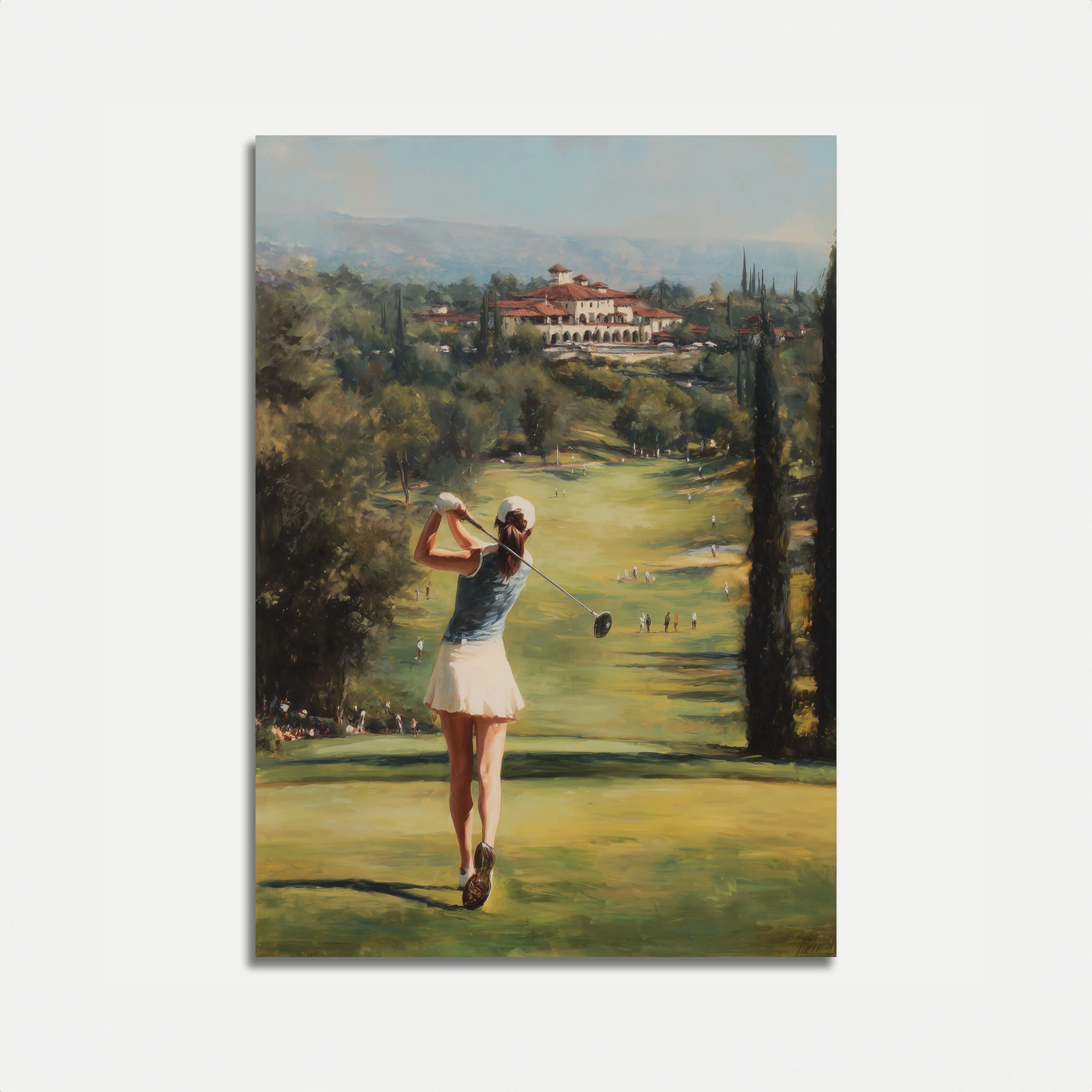 Elegant Golf Course Landscape Poster