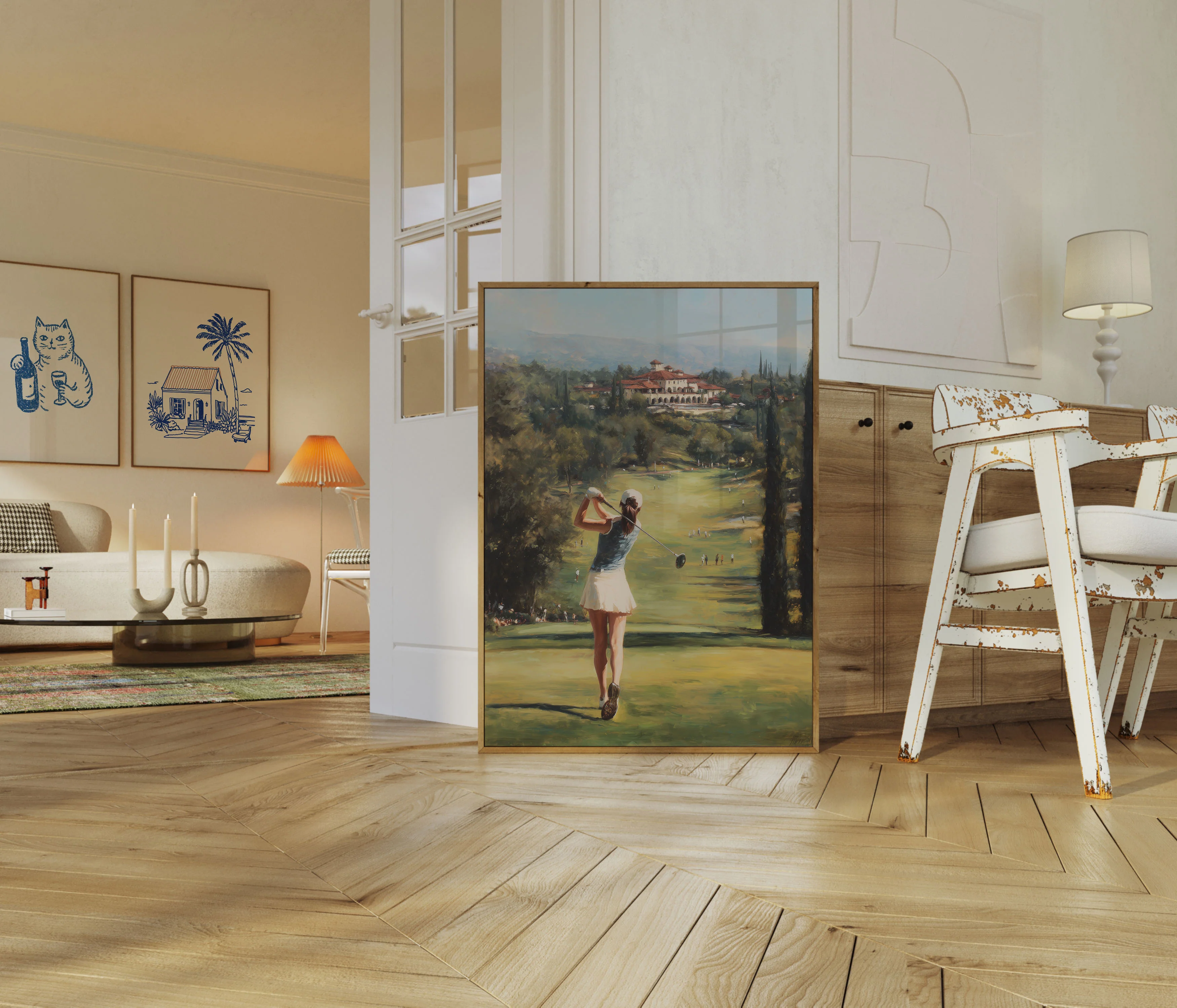 Elegant Golf Course Landscape Poster - Image 5