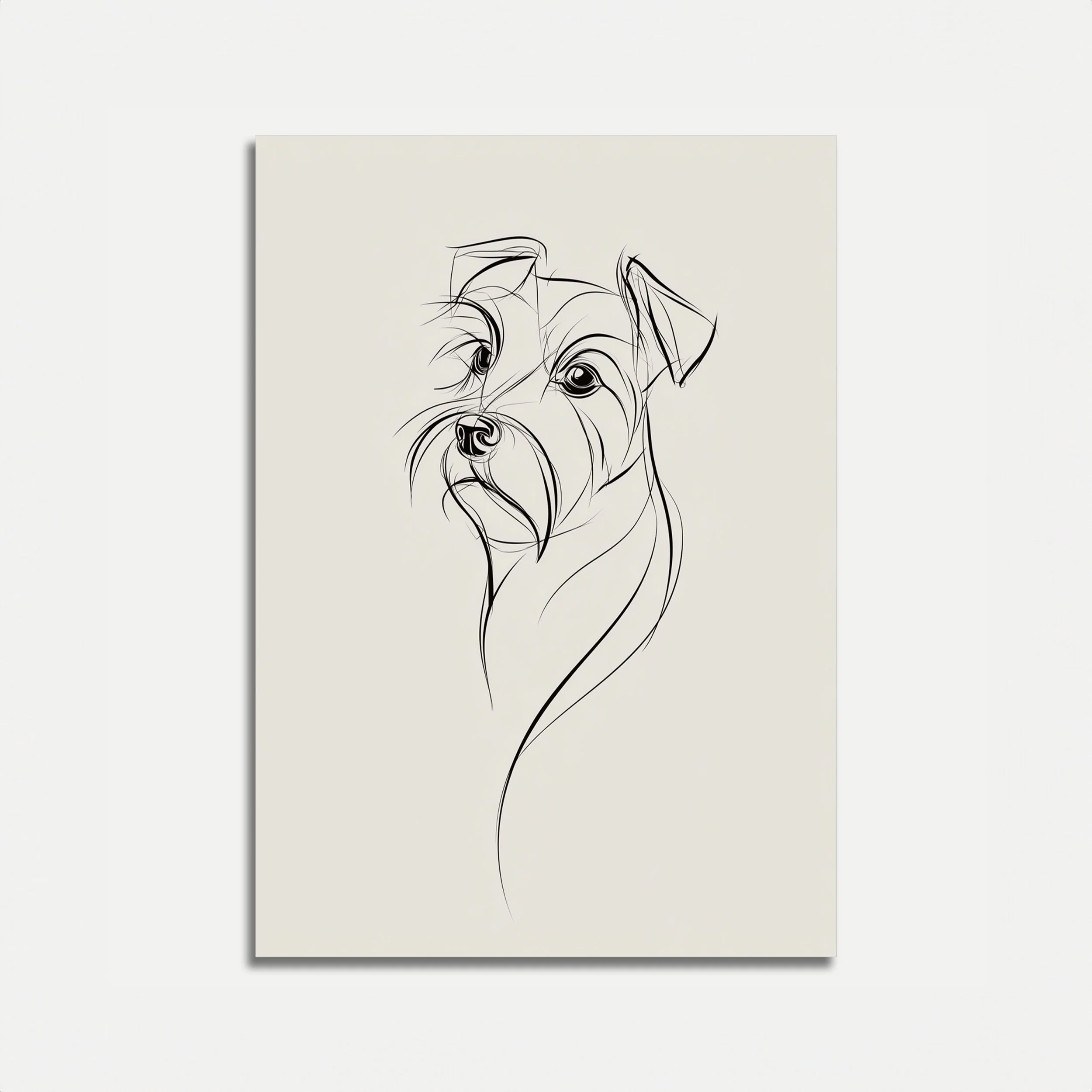 Elegant Minimalist Dog Poster