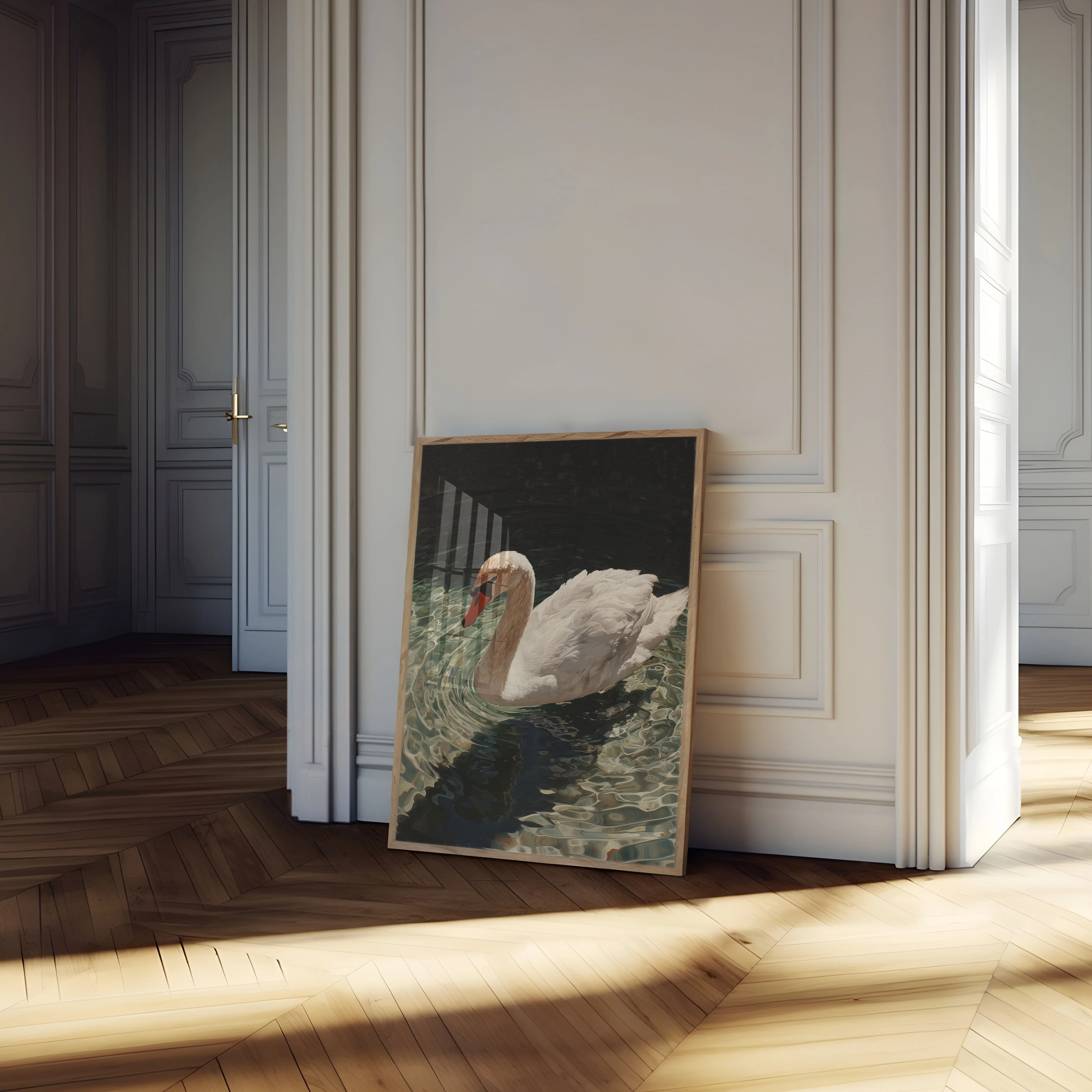 Elegant Swan Water Poster - Image 4