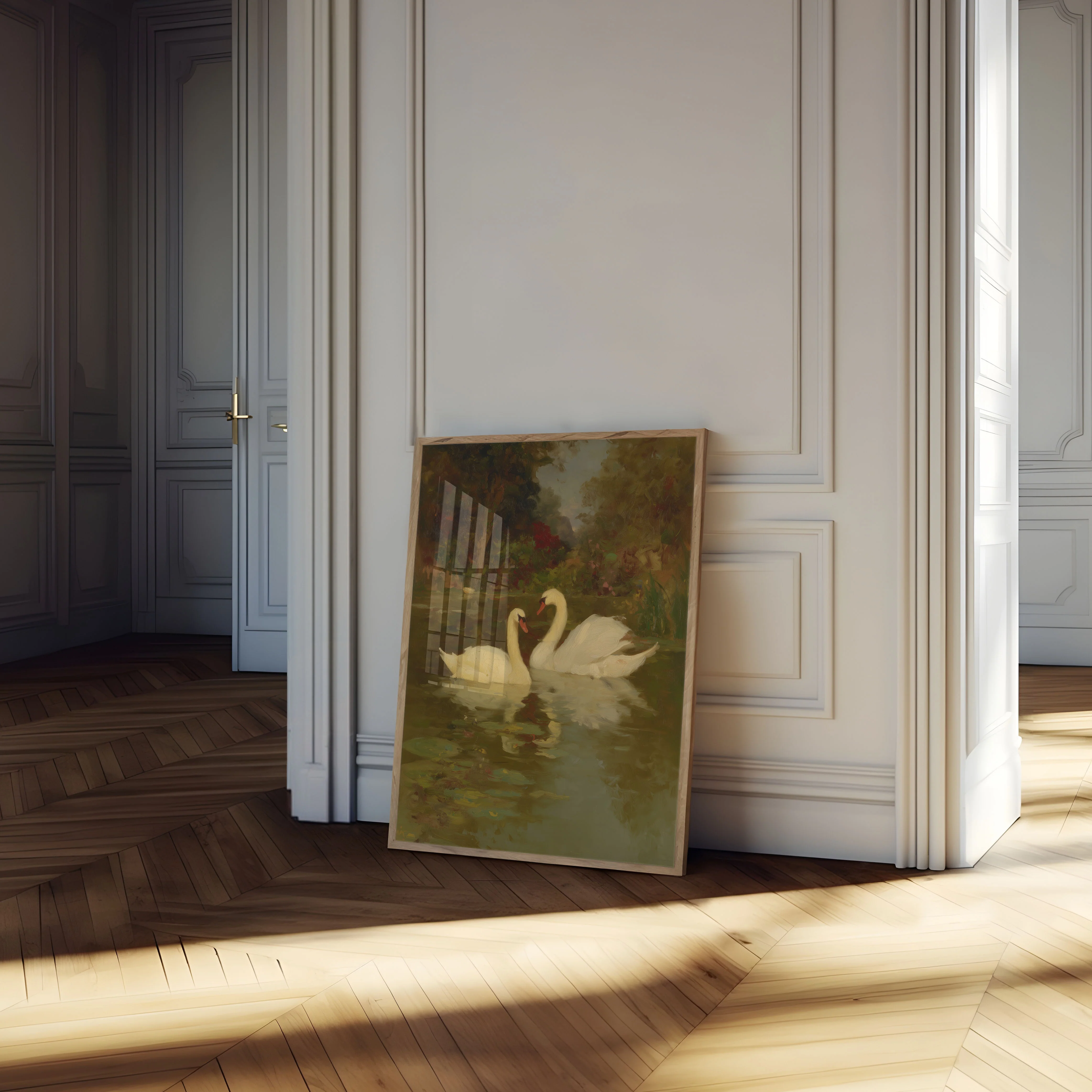 Elegant Swans Lake Poster - Image 4