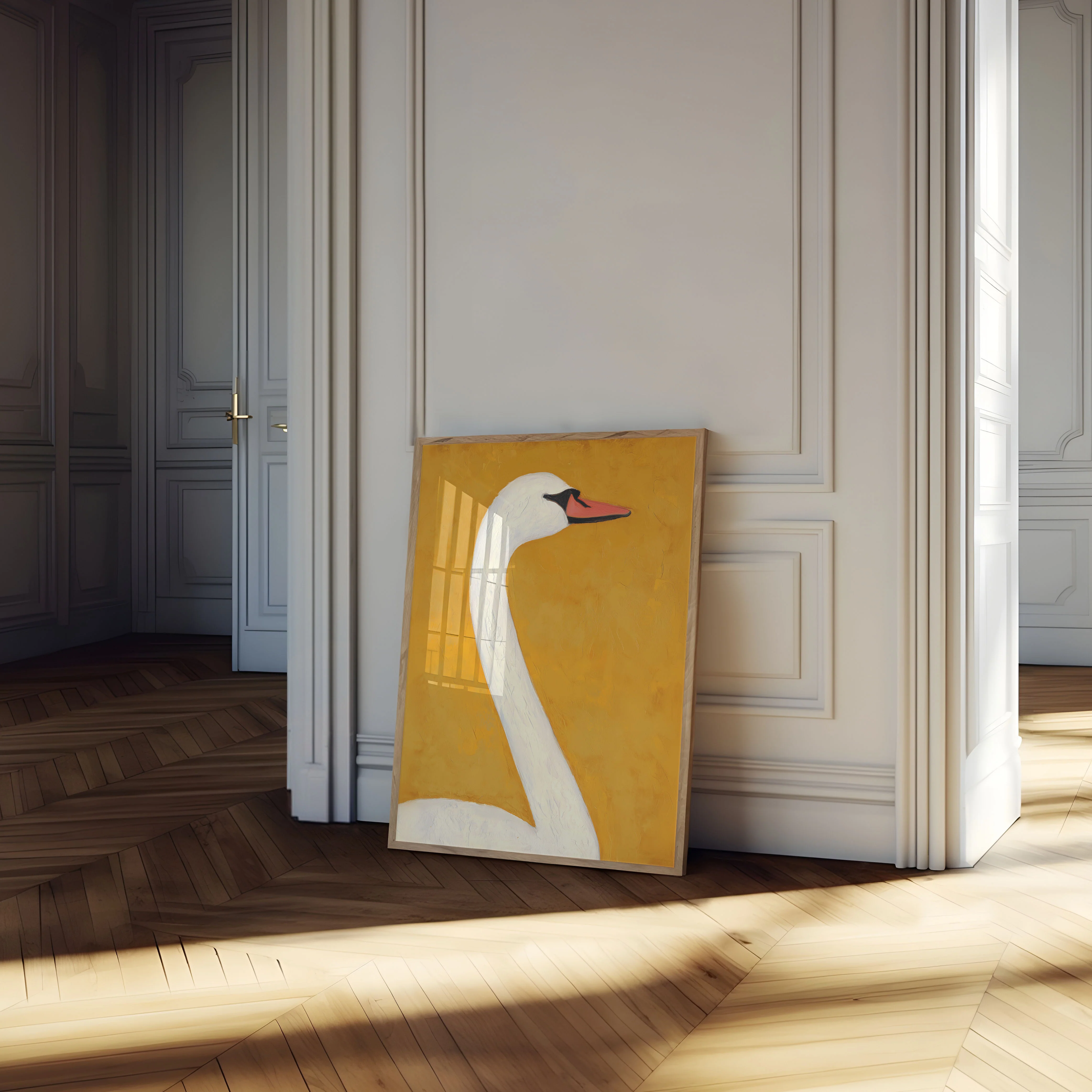 Elegant White Swan Poster - Image 4