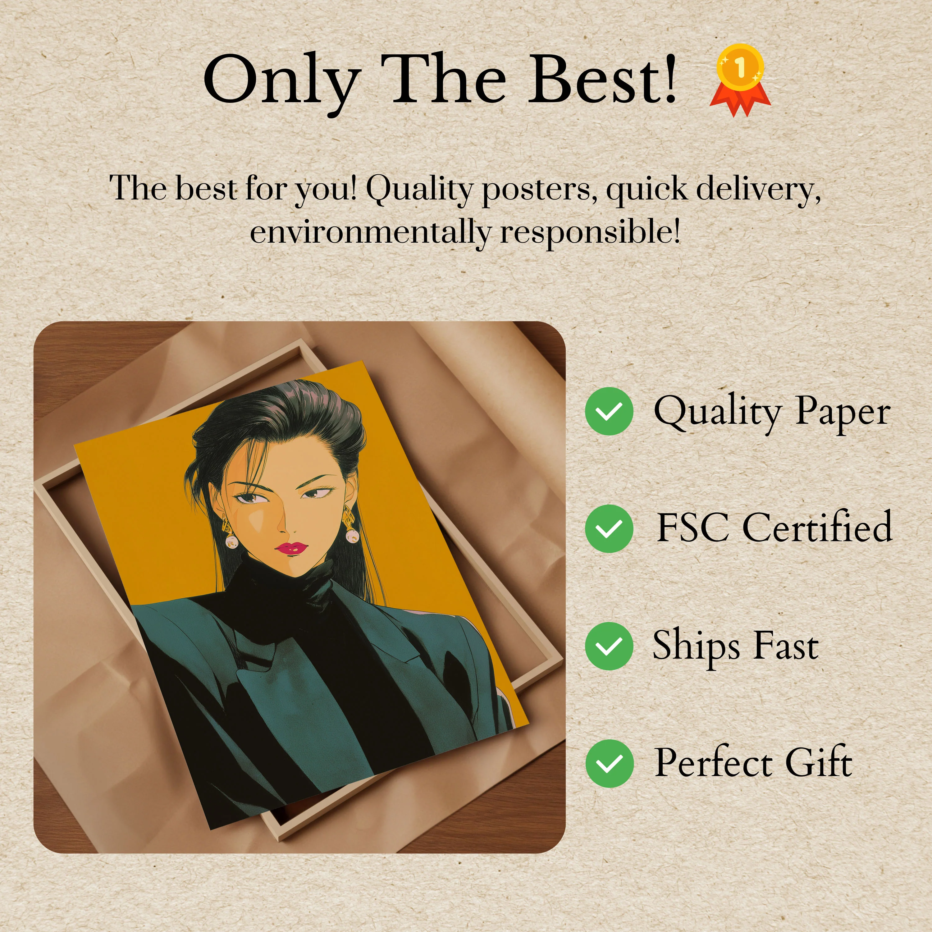 Elegant Woman Portrait Pop Art Poster - Image 3