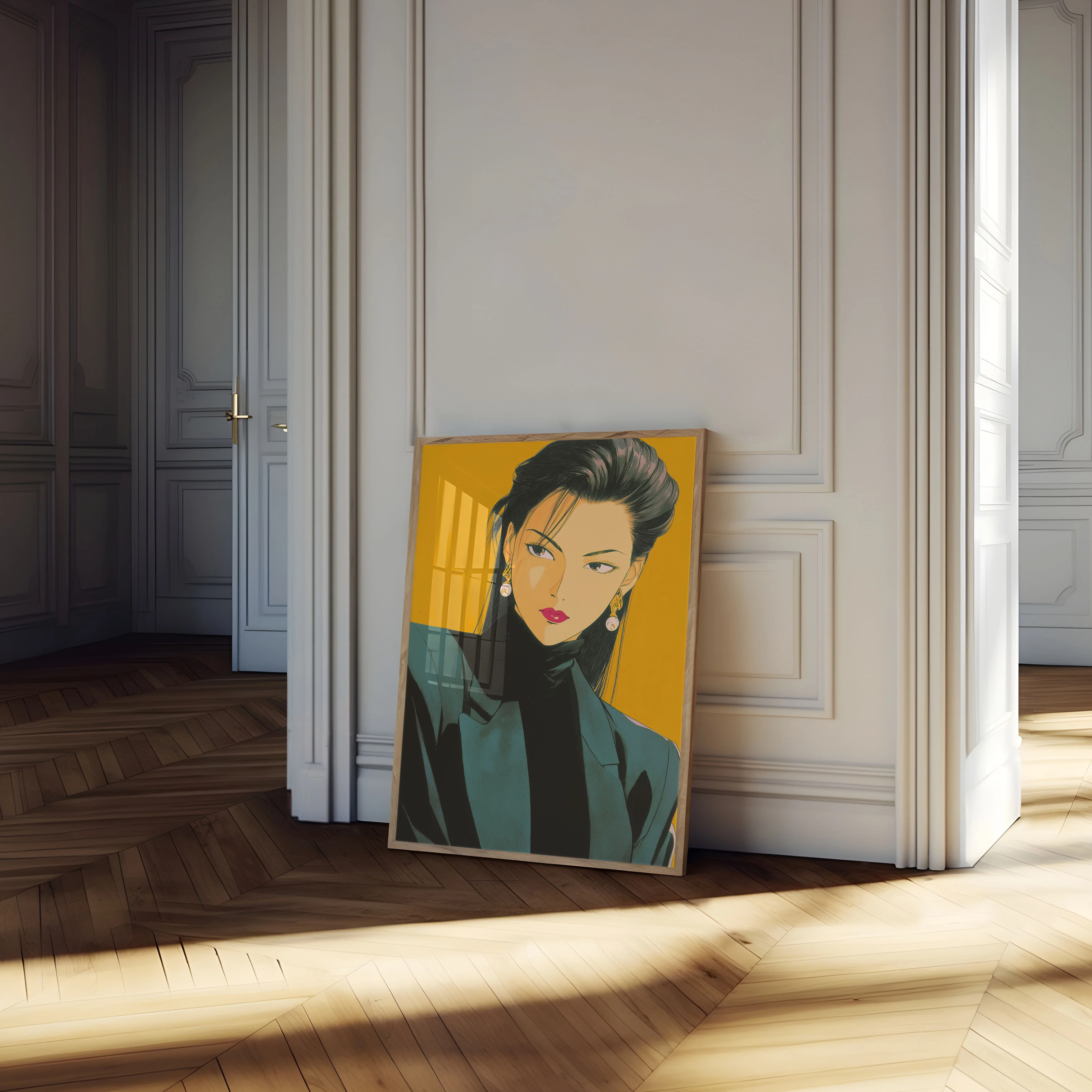 Elegant Woman Portrait Pop Art Poster - Image 4