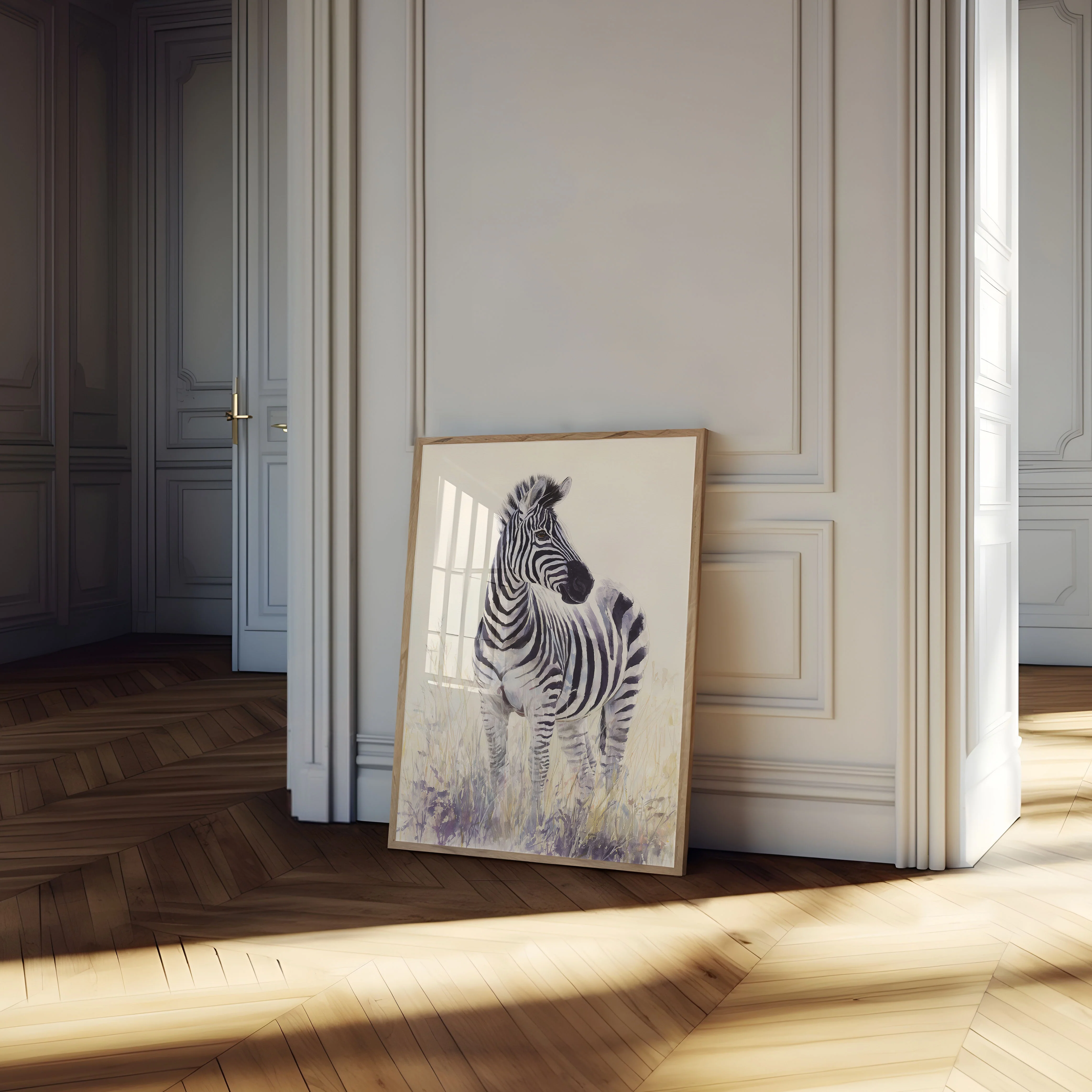 Elegant Zebra Wilderness Poster - Image 4