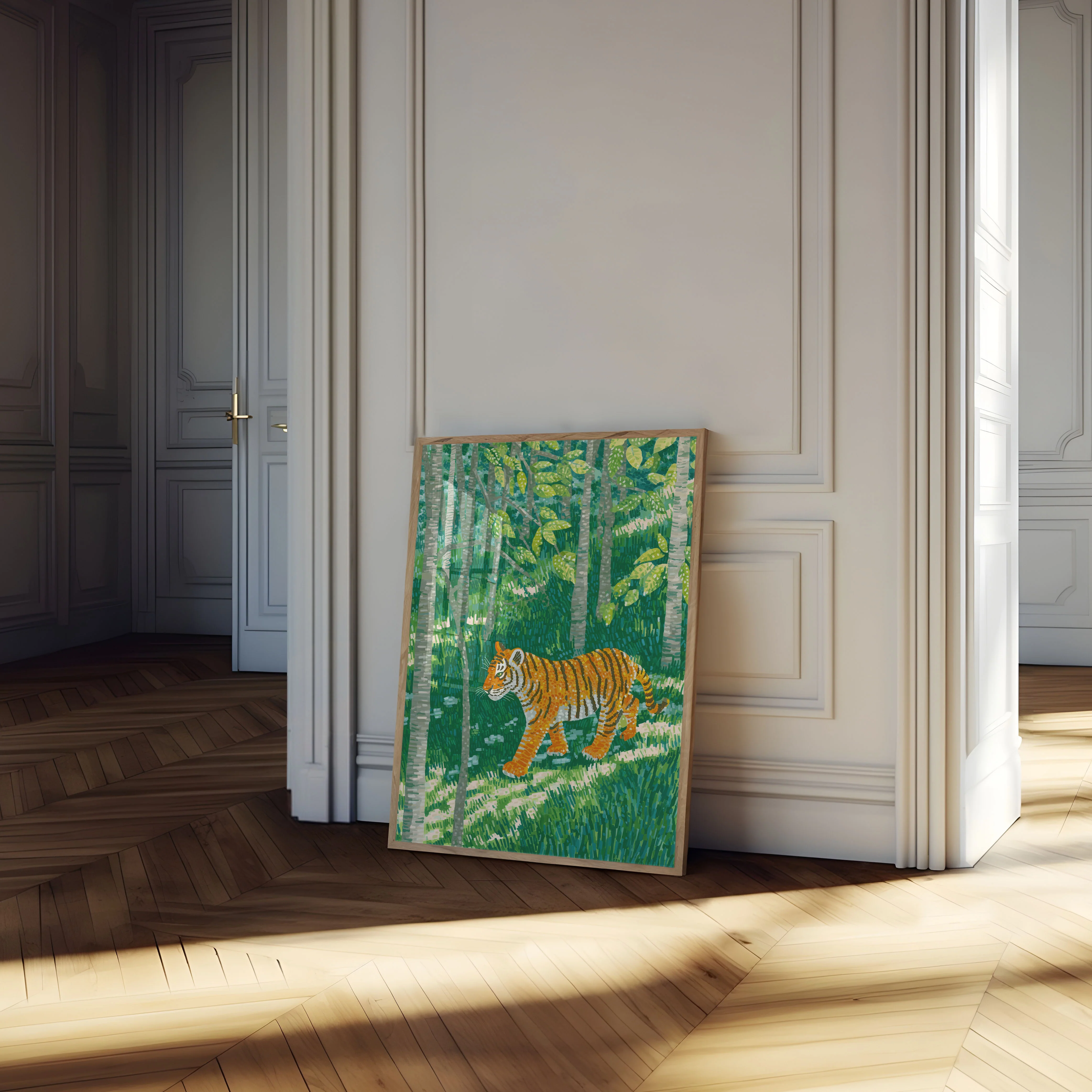 Emerald Forest Tiger Poster - Image 4
