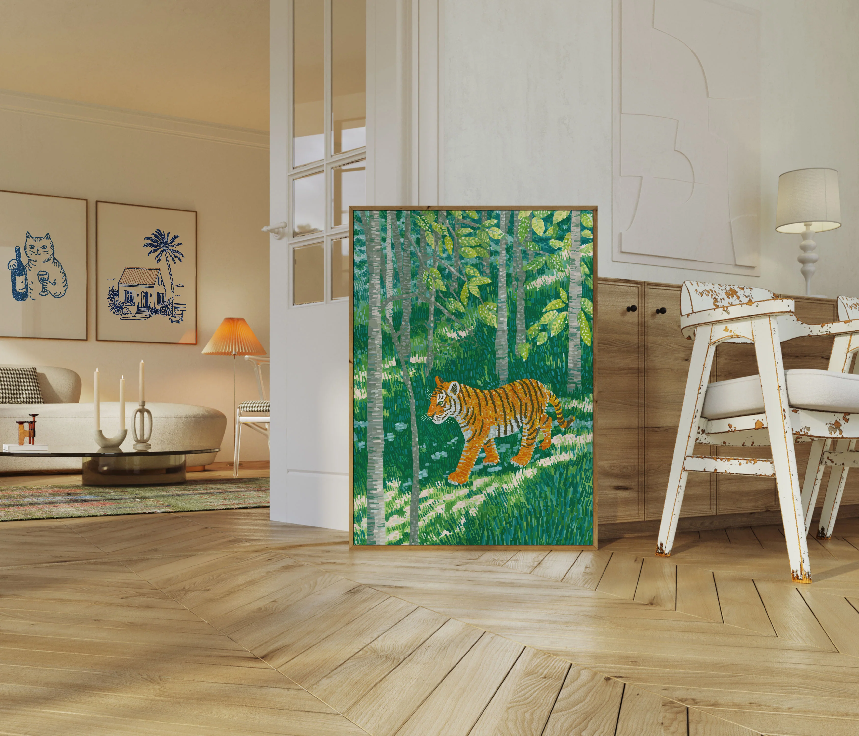Emerald Forest Tiger Poster - Image 5