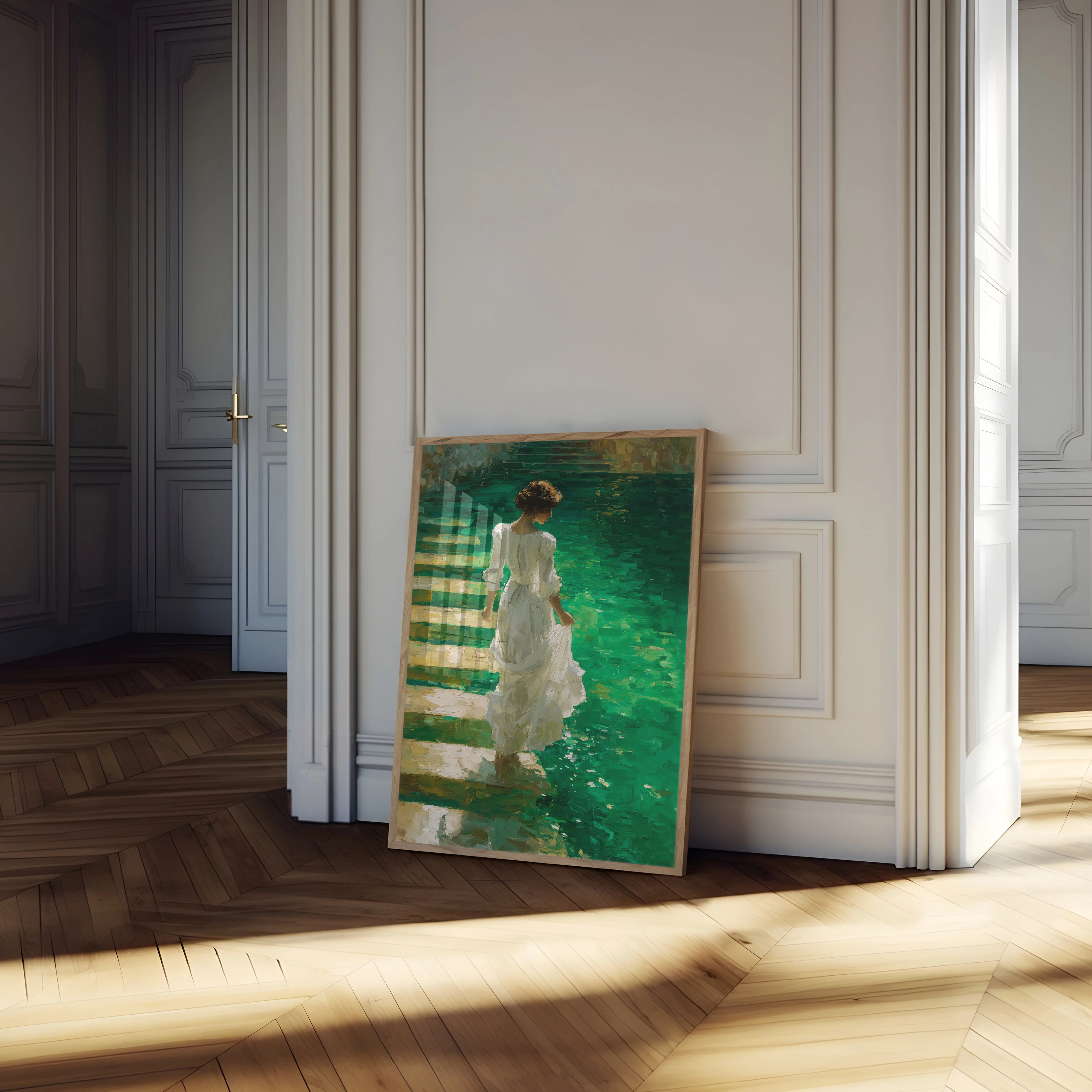 Emerald Waters Woman Poster - Image 4