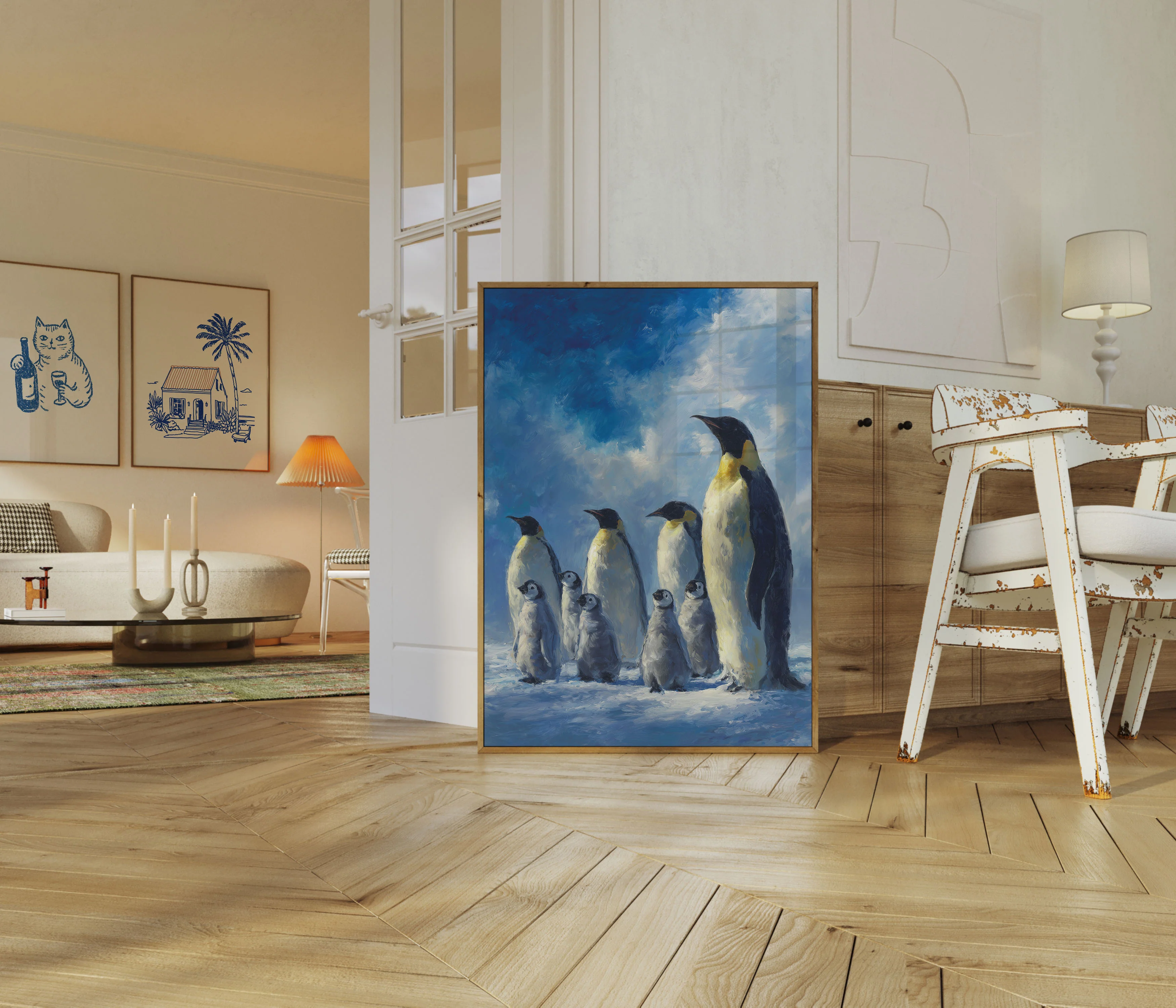 Emperor Penguin Family Portrait Poster - Image 5