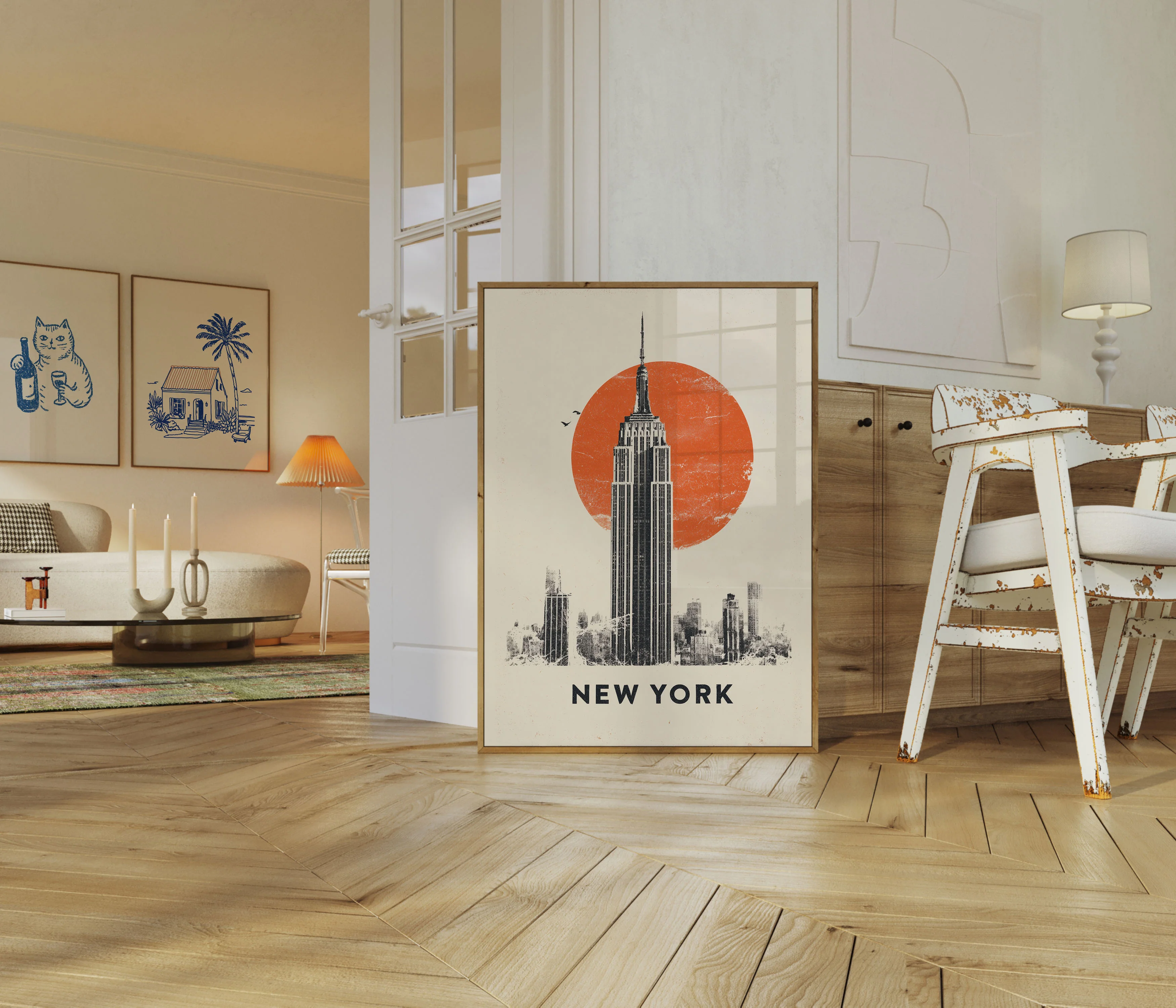 Empire State New York Cityscape Poster - Image 5