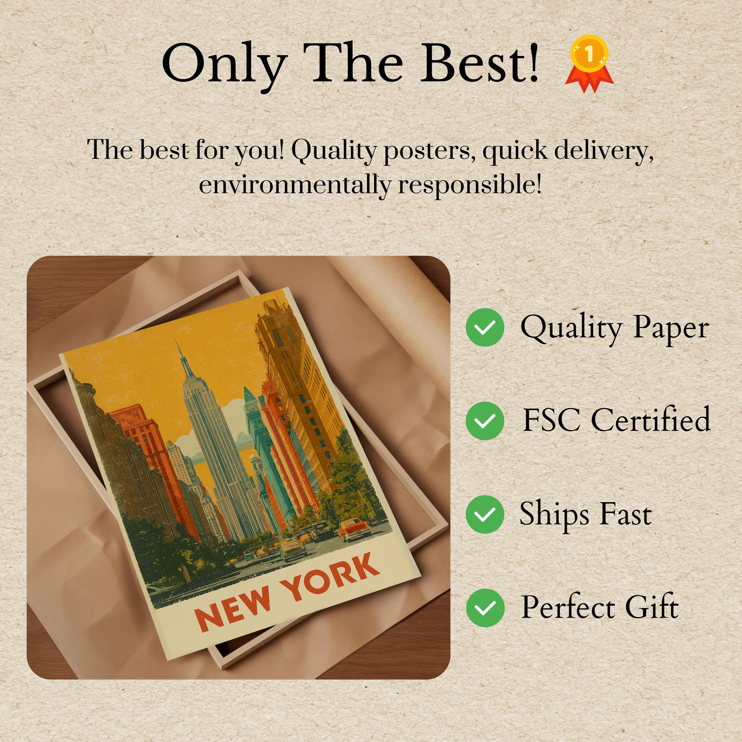 Empire State Skyline Poster - Image 3