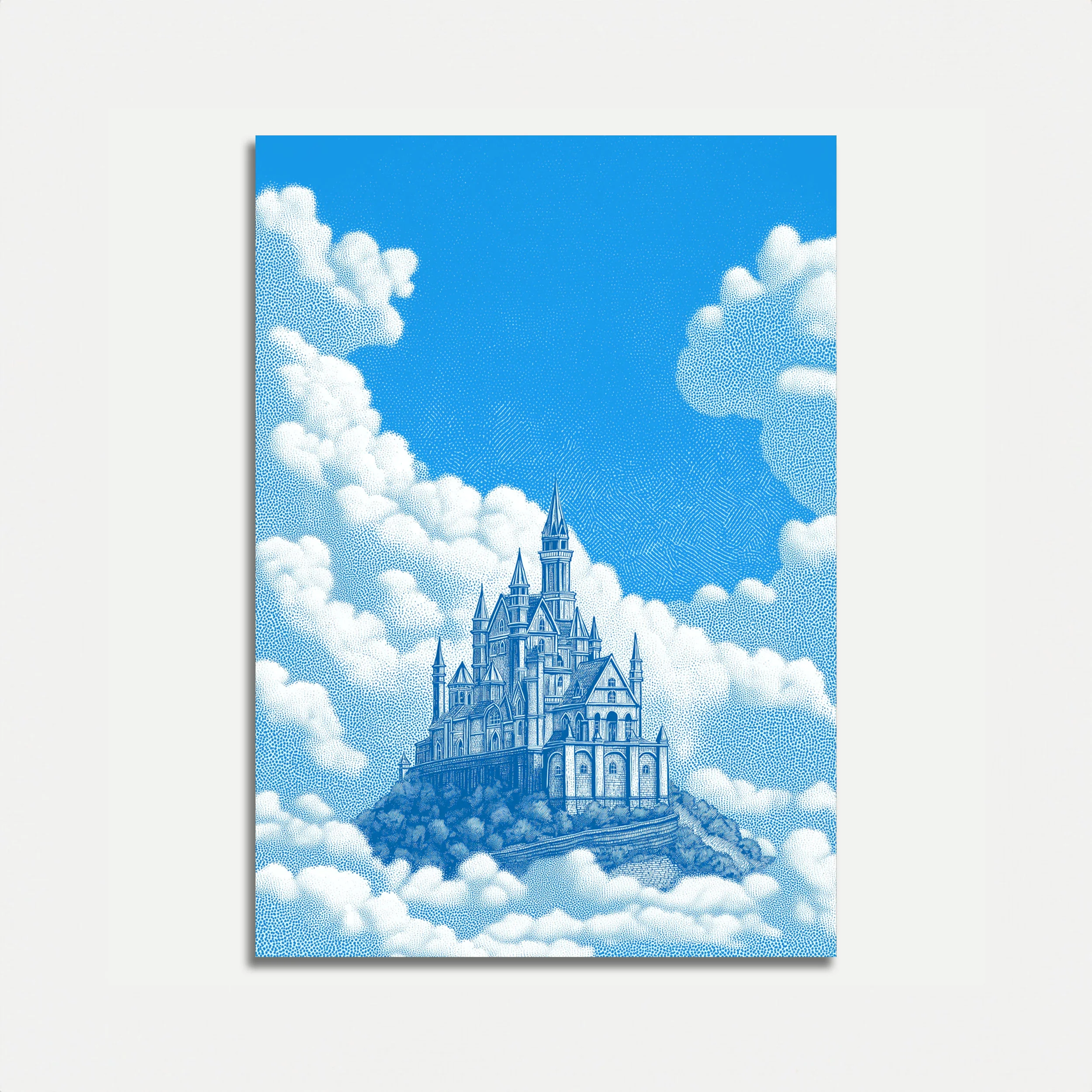 Enchanted Castle in the Clouds Poster