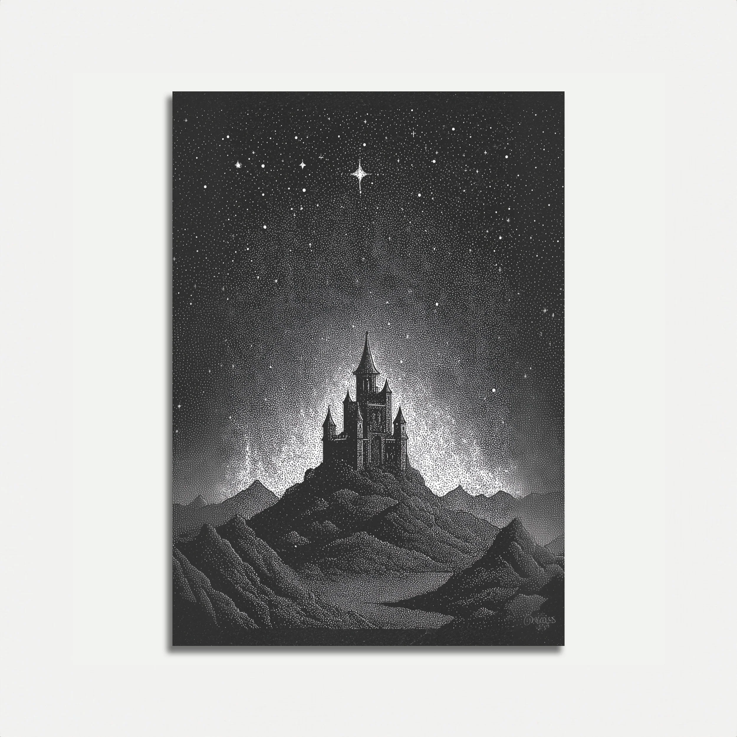 Enchanted Castle in the Stars Poster