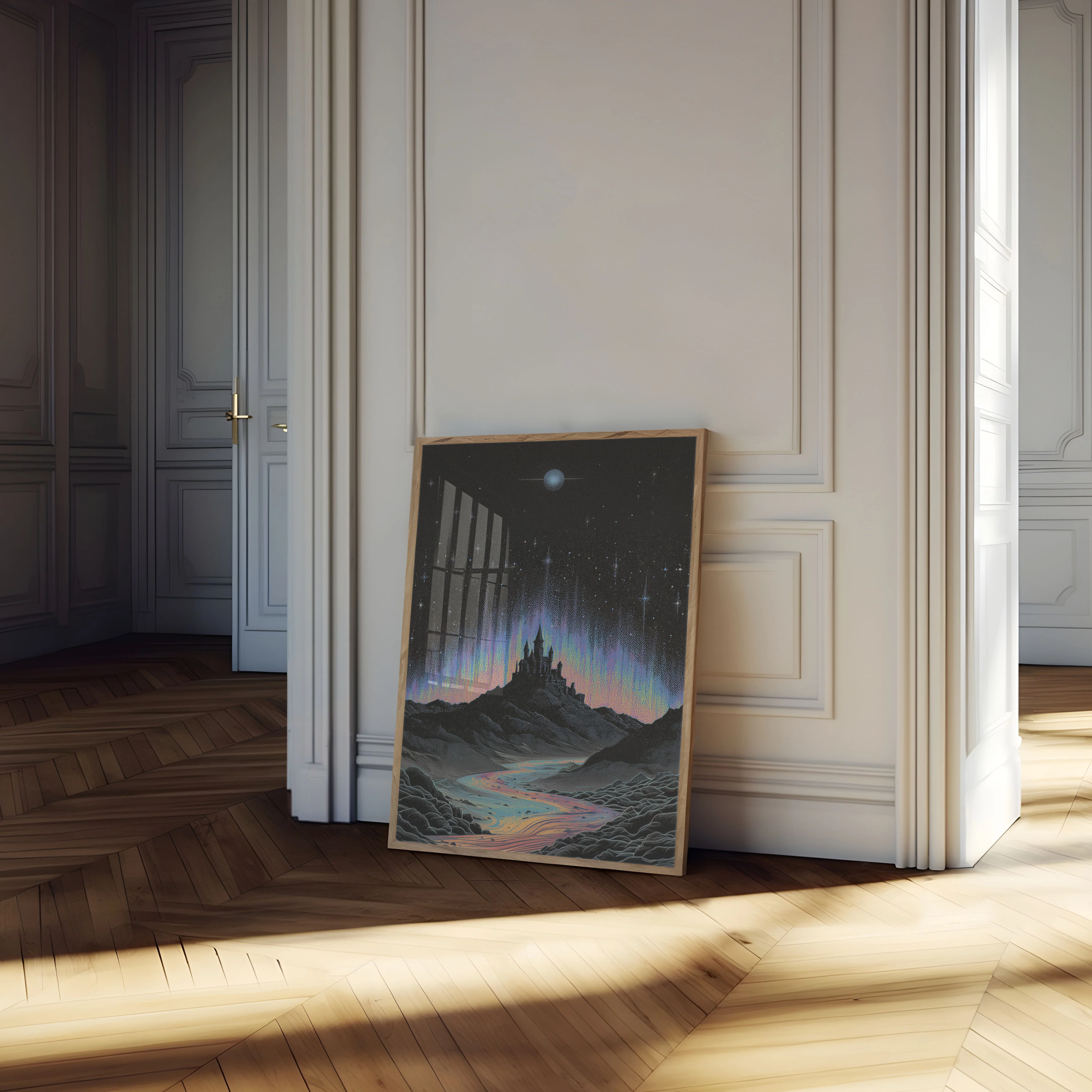 Enchanted Castle Night Sky Poster - Image 4