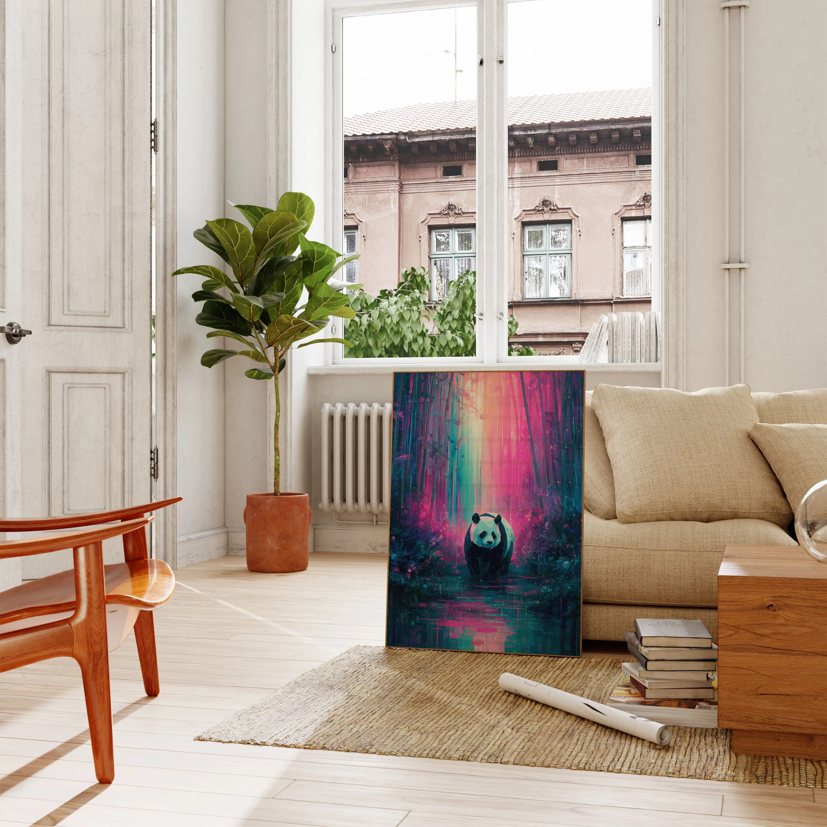 Enchanted Panda Forest Poster - Image 2