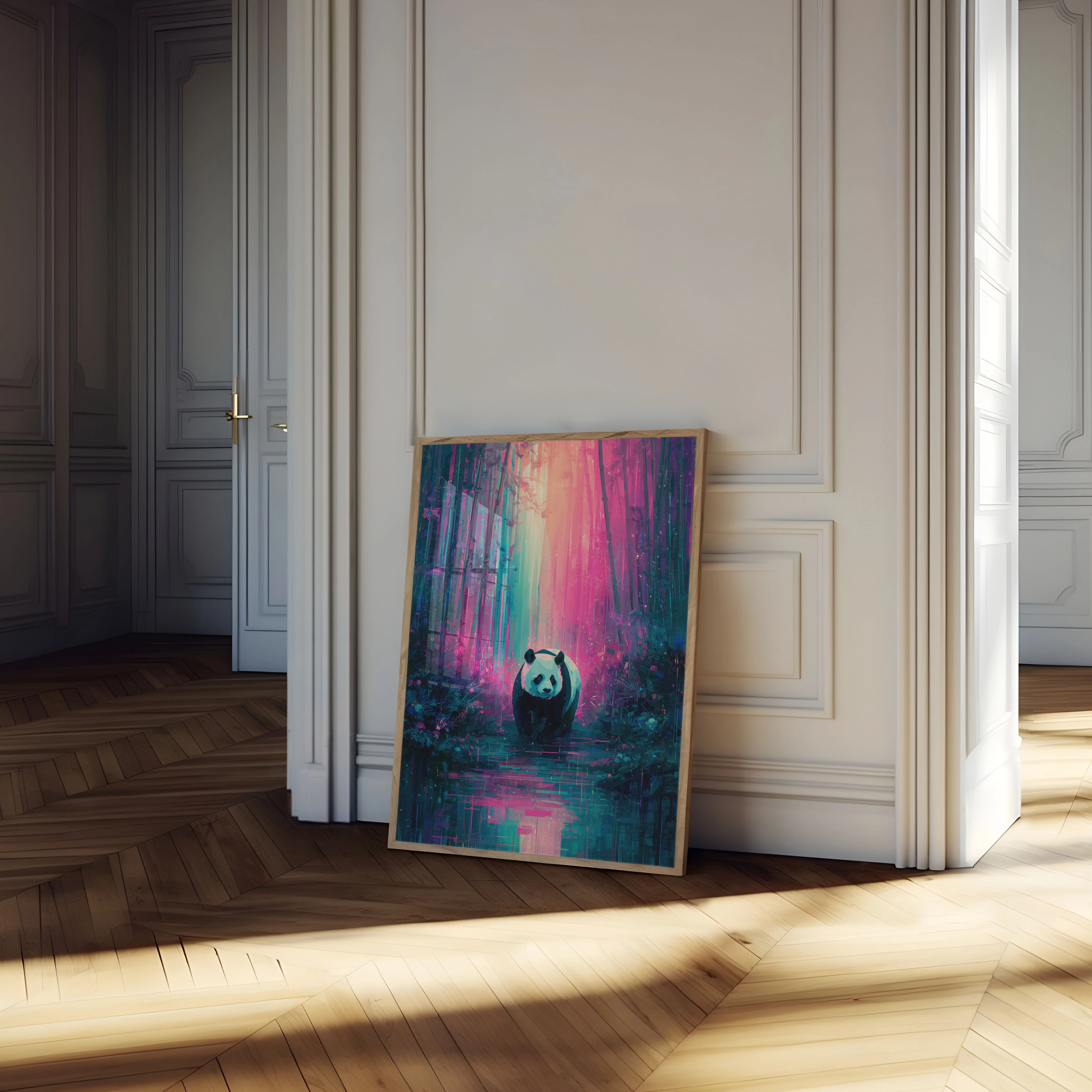 Enchanted Panda Forest Poster - Image 4