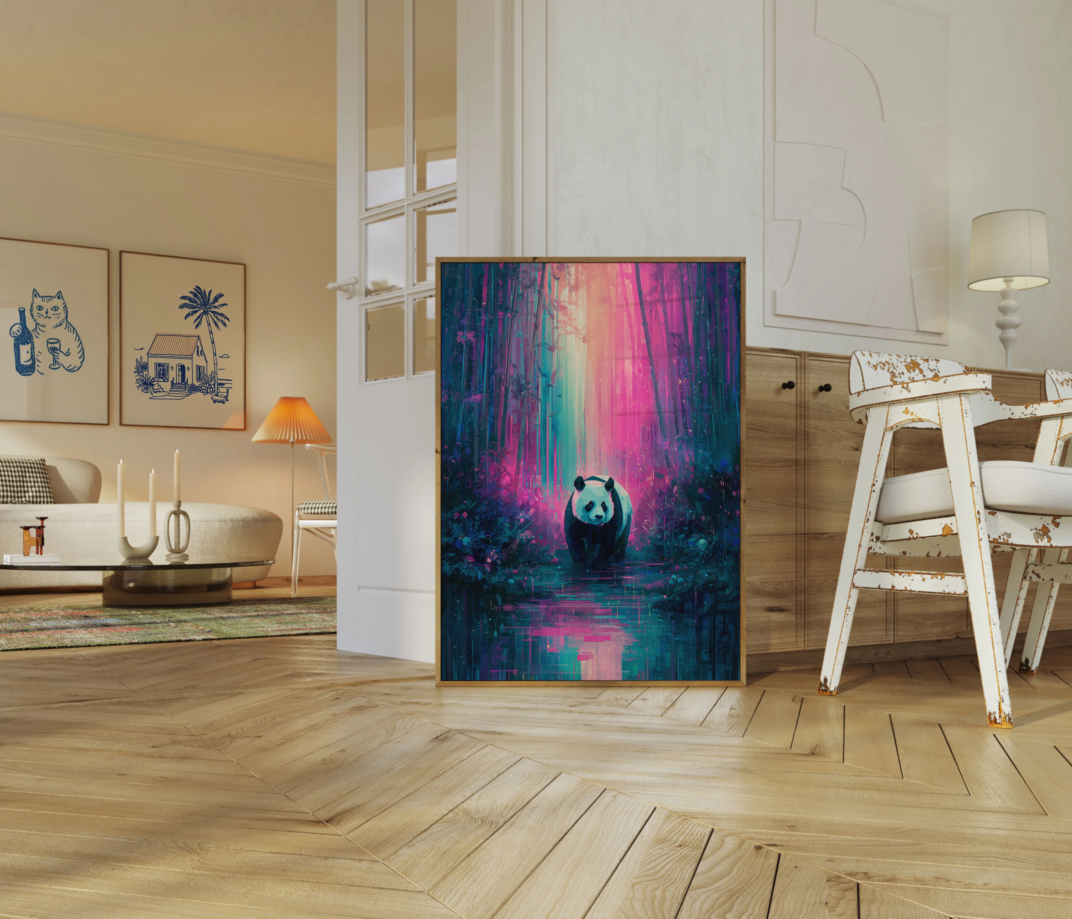 Enchanted Panda Forest Poster - Image 5