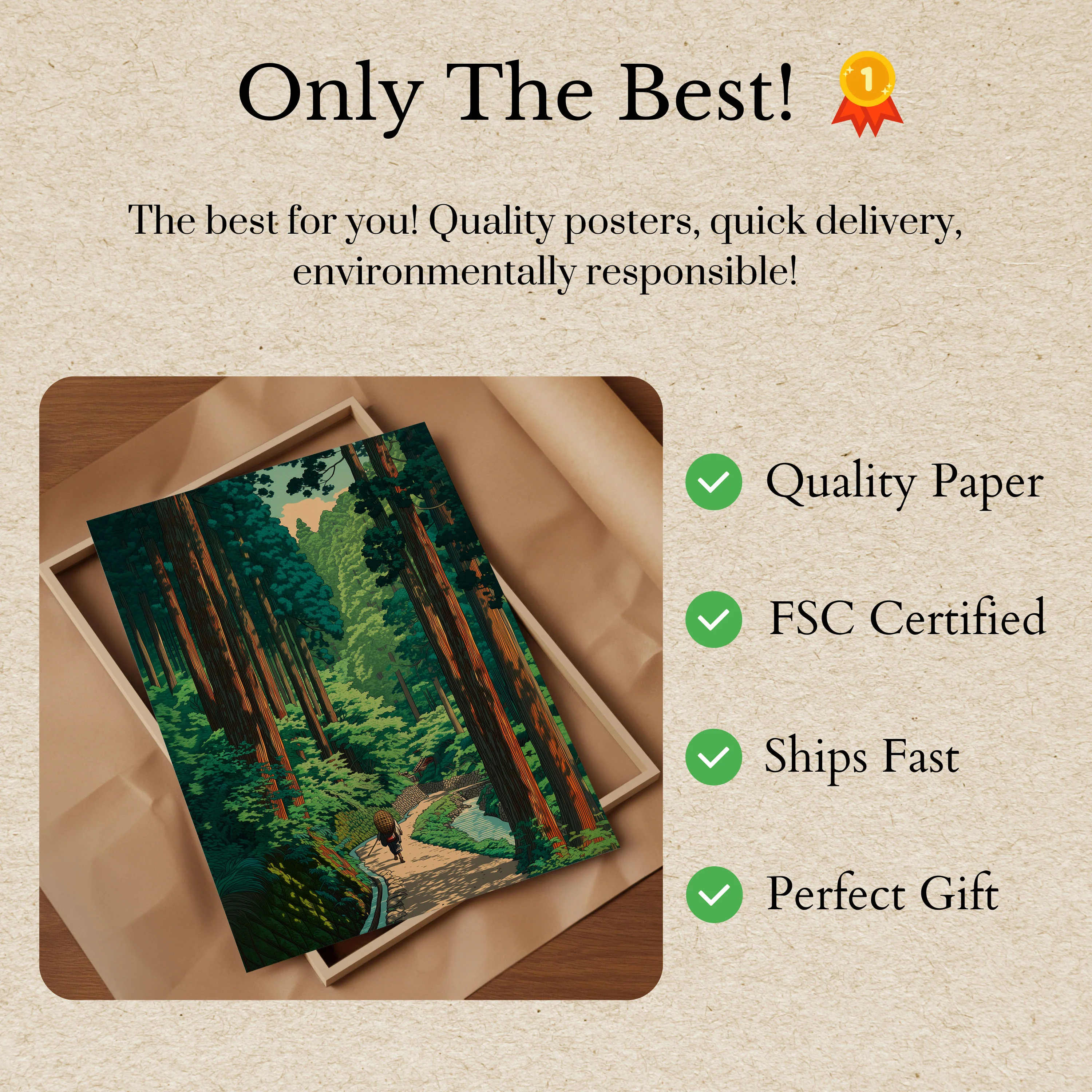 Enchanting Forest Path Poster - Image 3