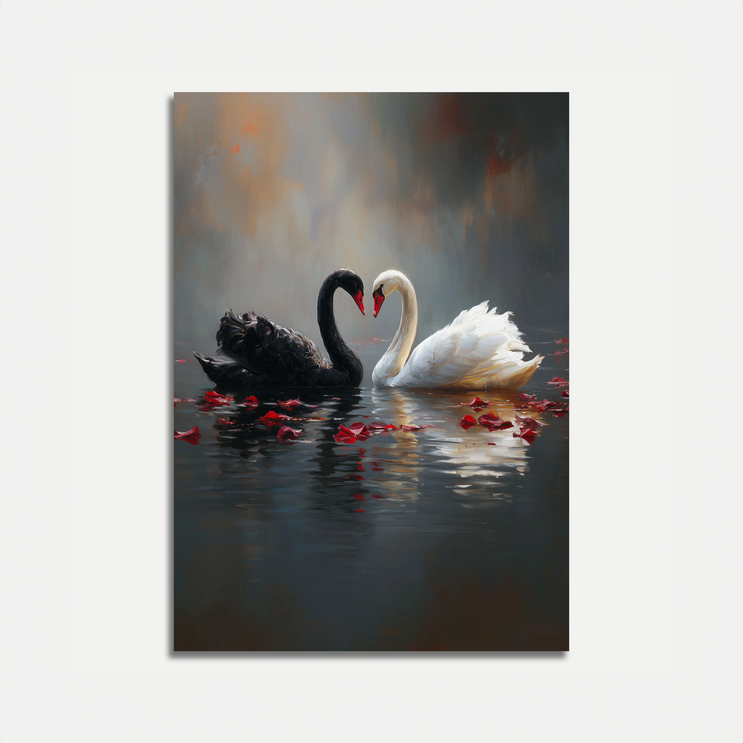 Eternal Love Swans Poster